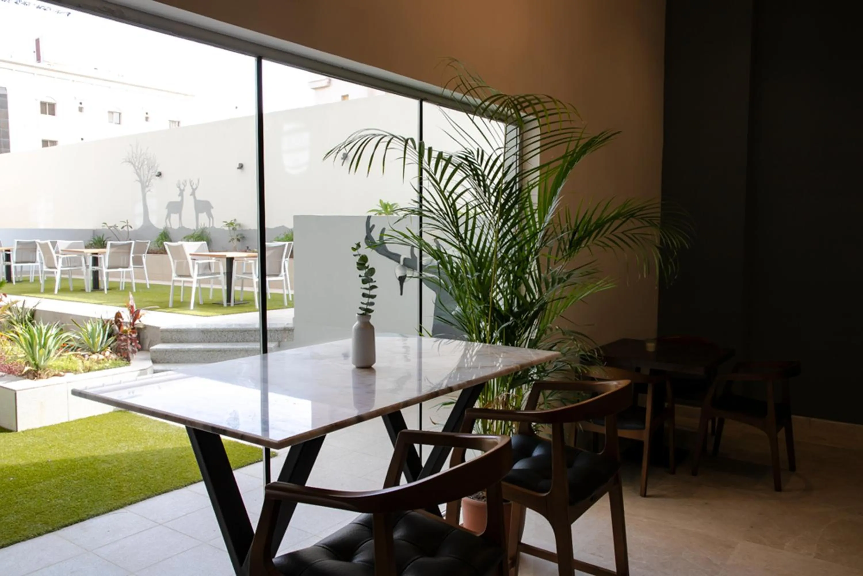 Seating area in Hafawah Suites