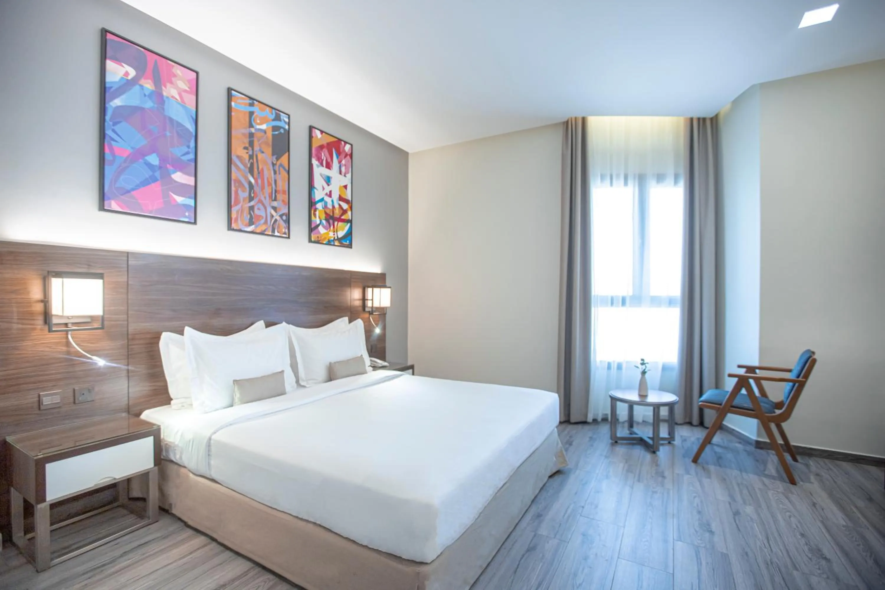 Bed in Hafawah Suites