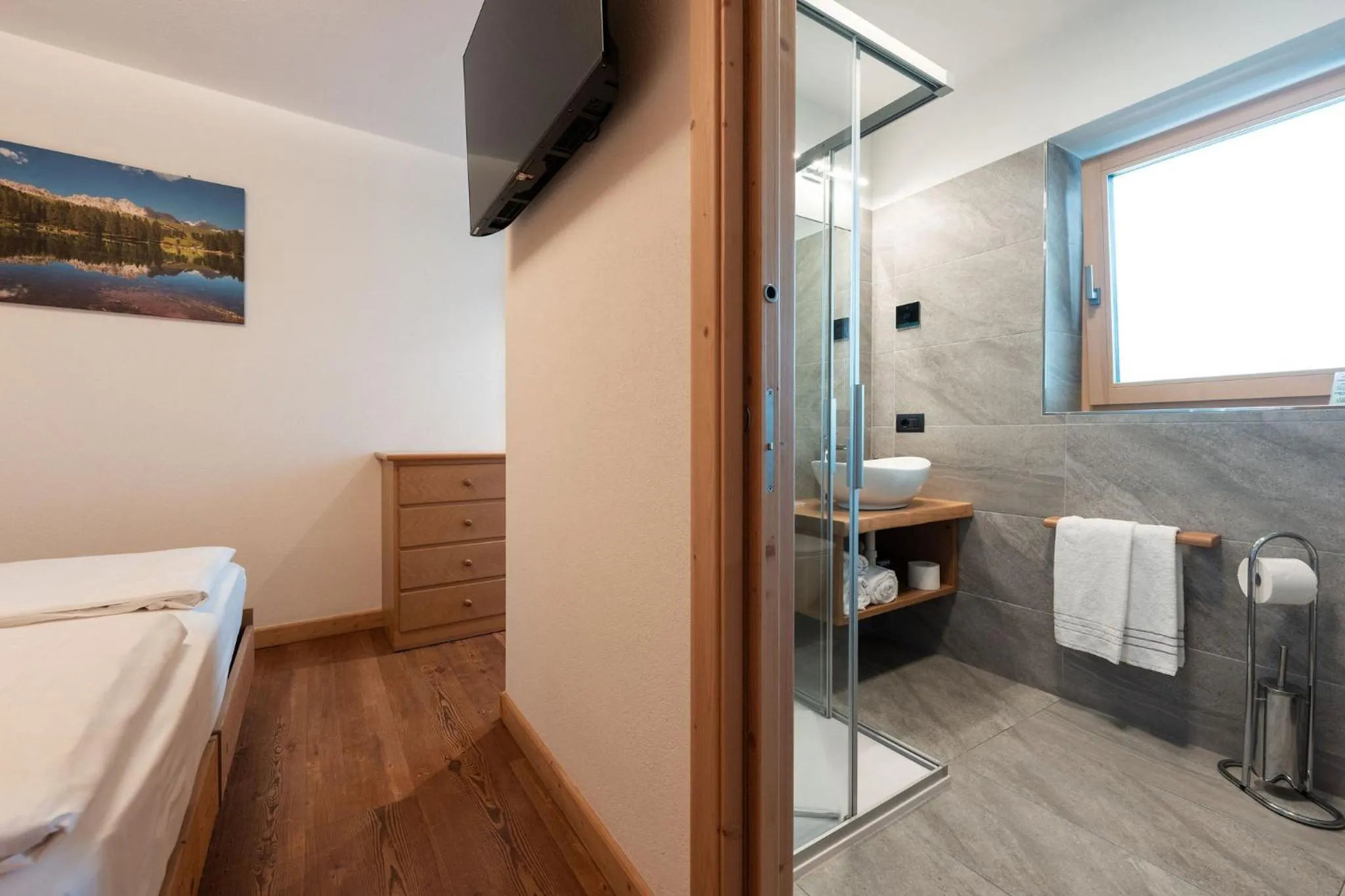 Bathroom in Hotel Piedibosco