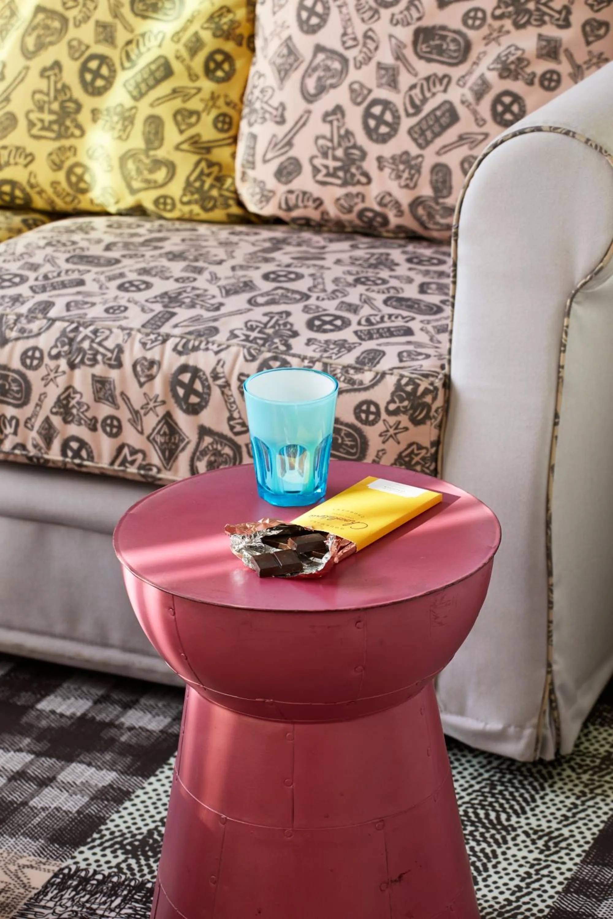 Seating area in Mama Shelter Marseille