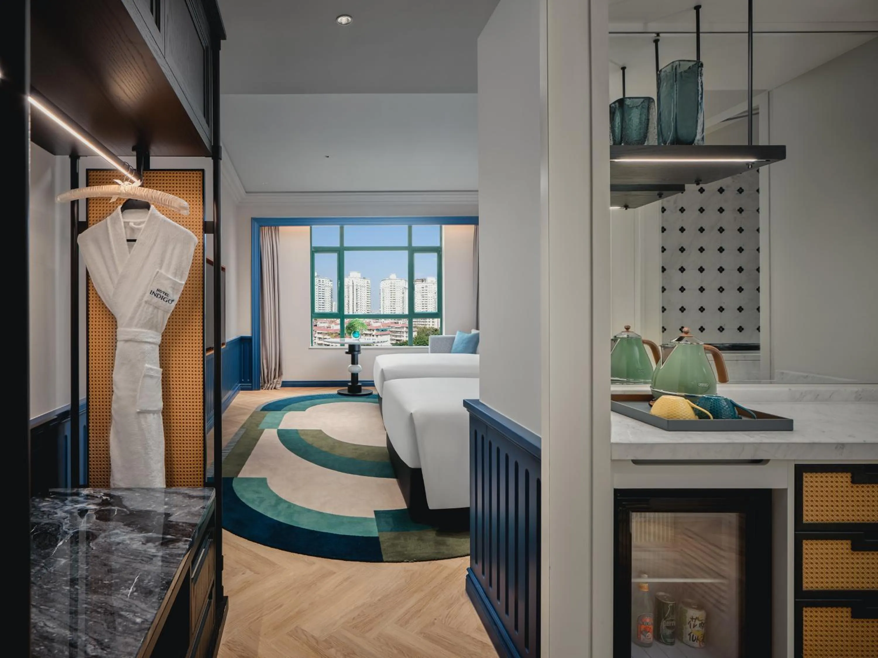 Photo of the whole room, Bed in Hotel Indigo Shenzhen Overseas Chinese Town by IHG