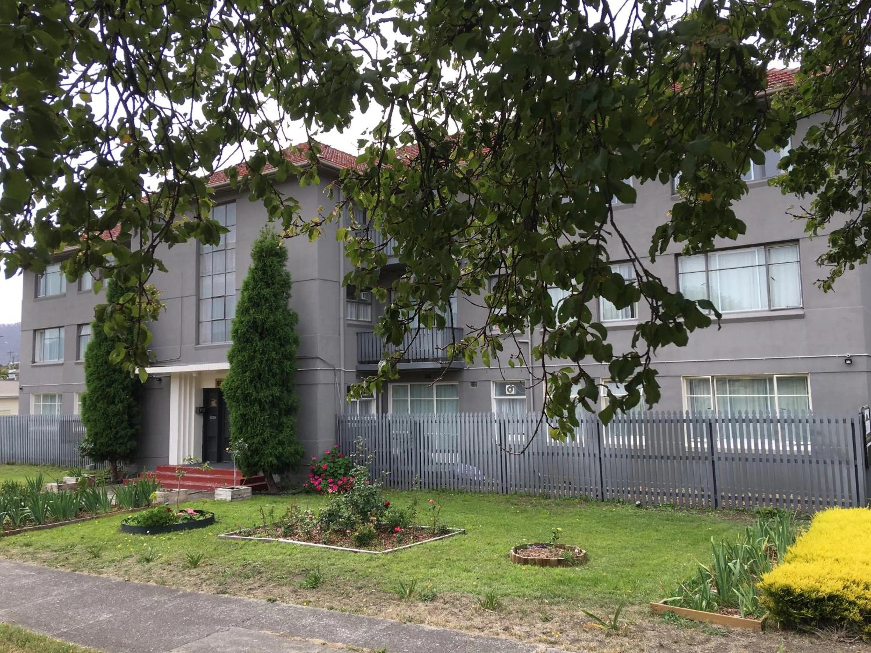 Property building, Garden in Hobart Apartments