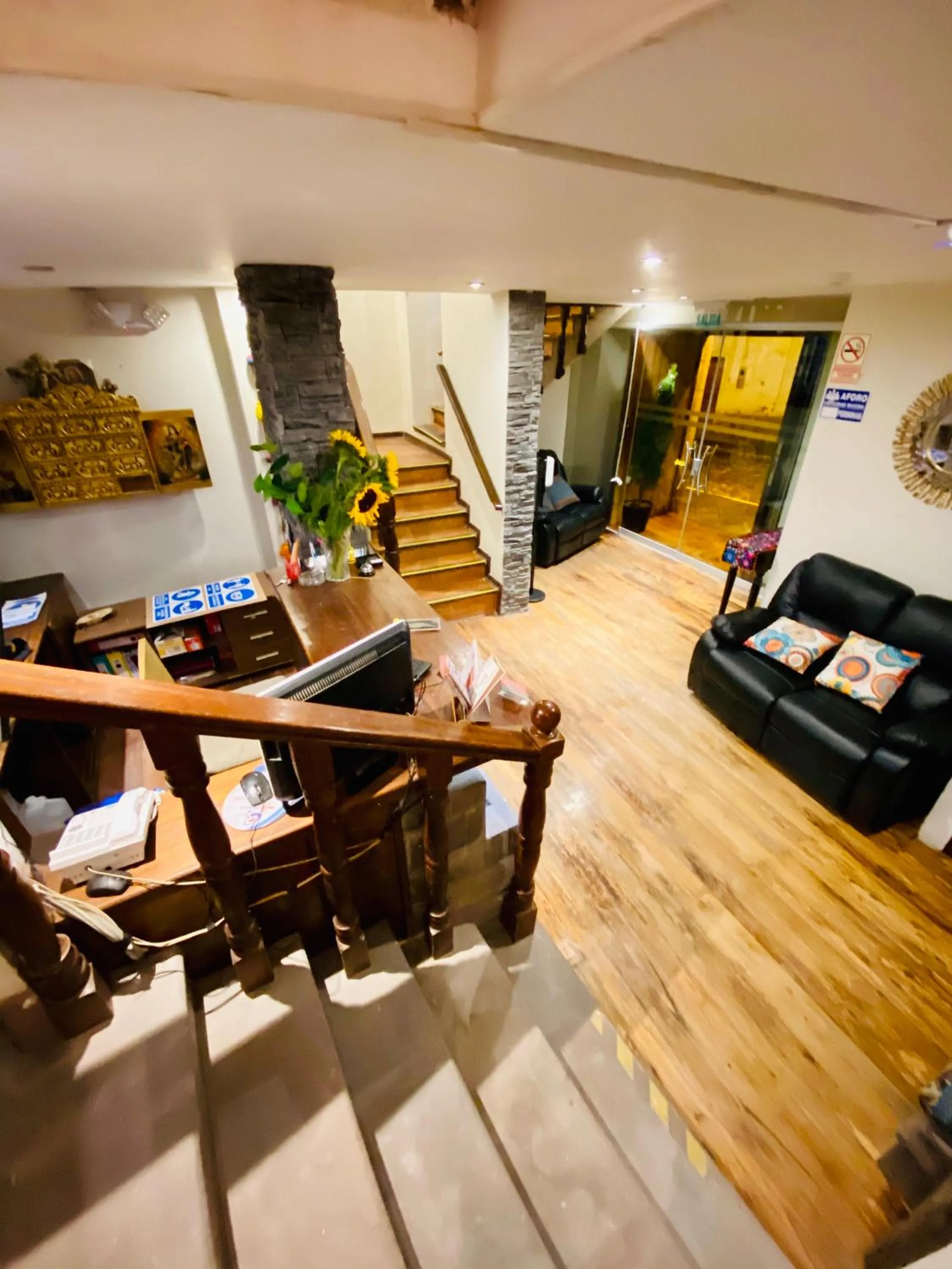 Seating area in Cusco Hotel Boutique
