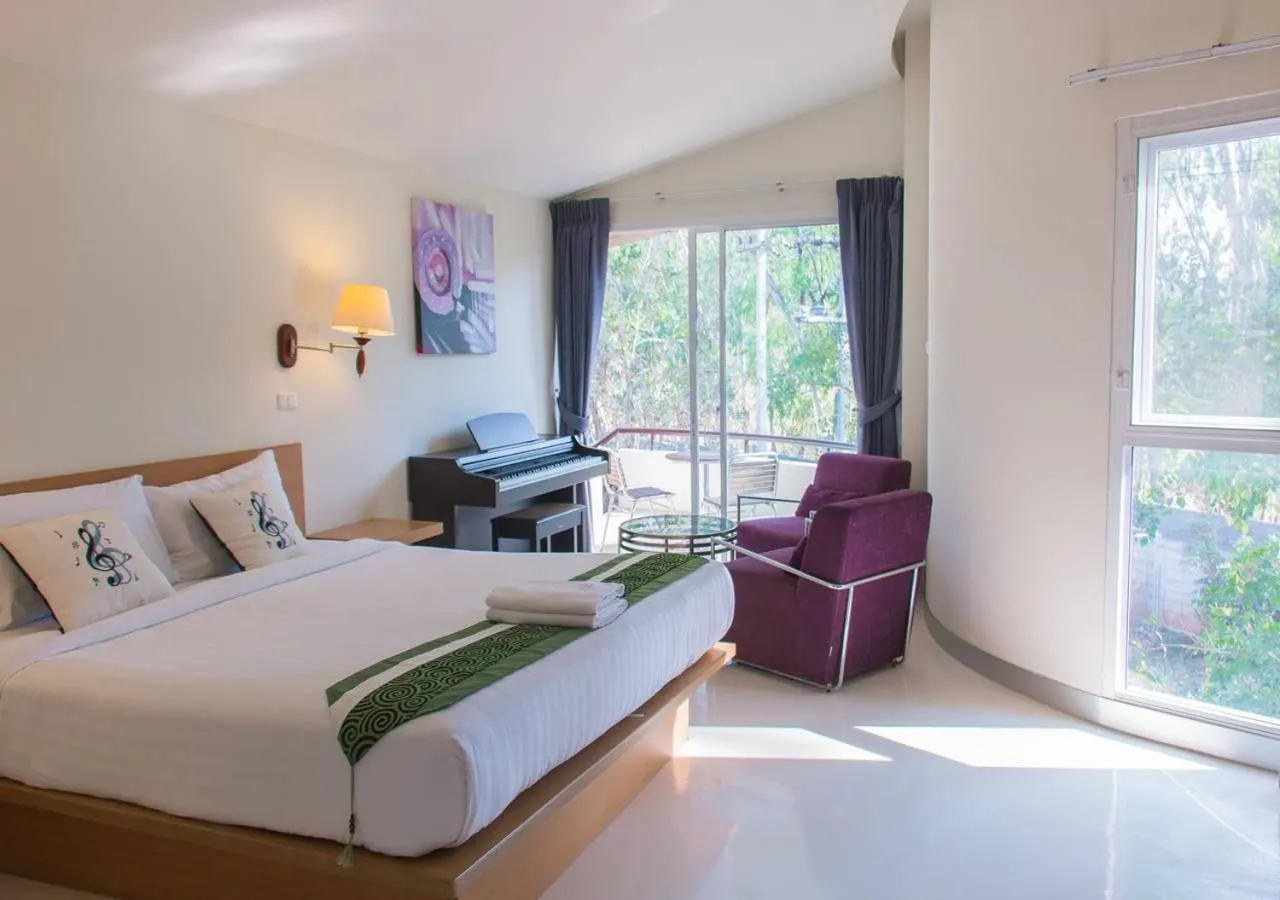 Bedroom, Bed in The Piano Resort Khaoyai