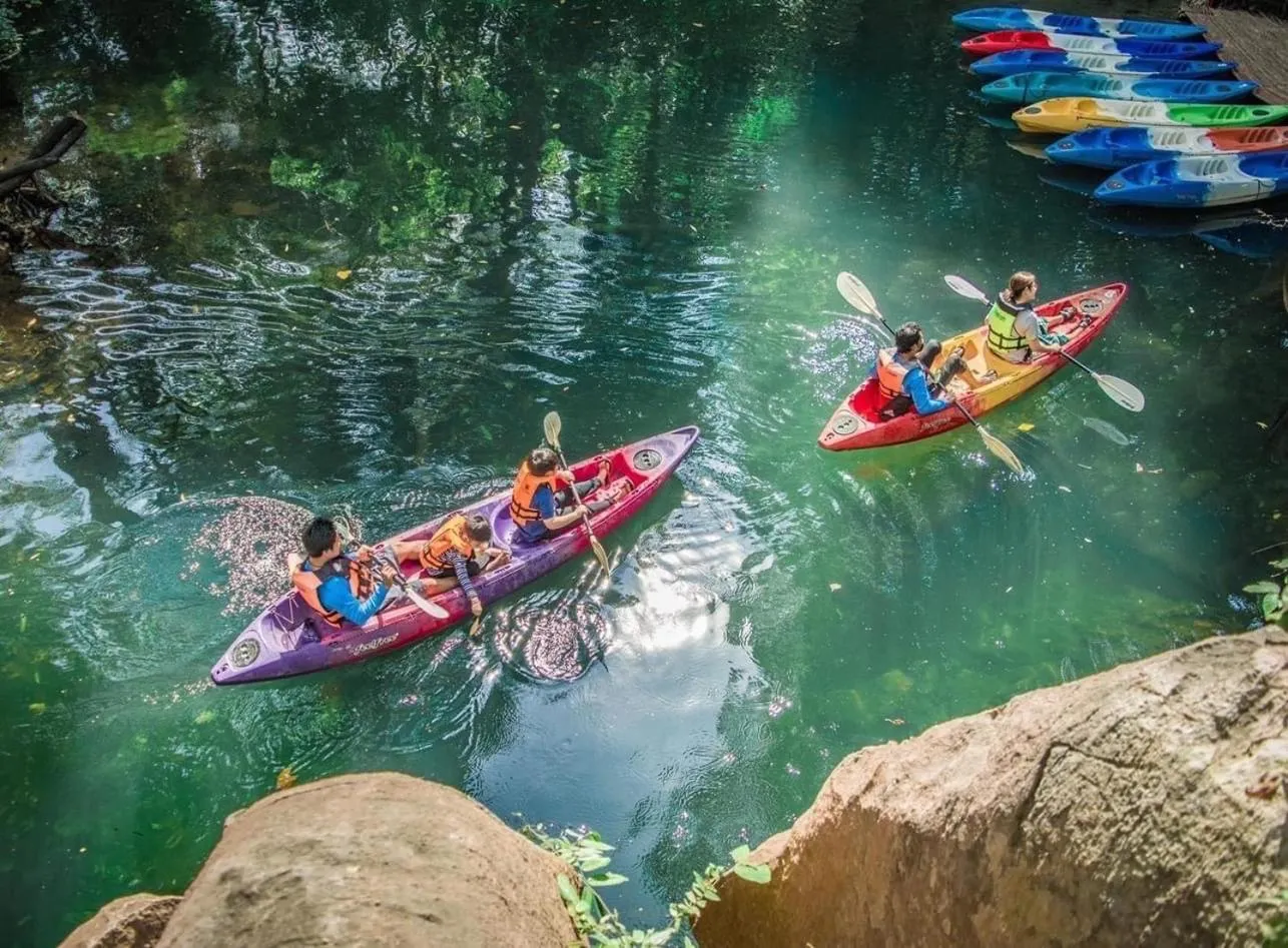 Canoeing in The Piano Resort Khaoyai
