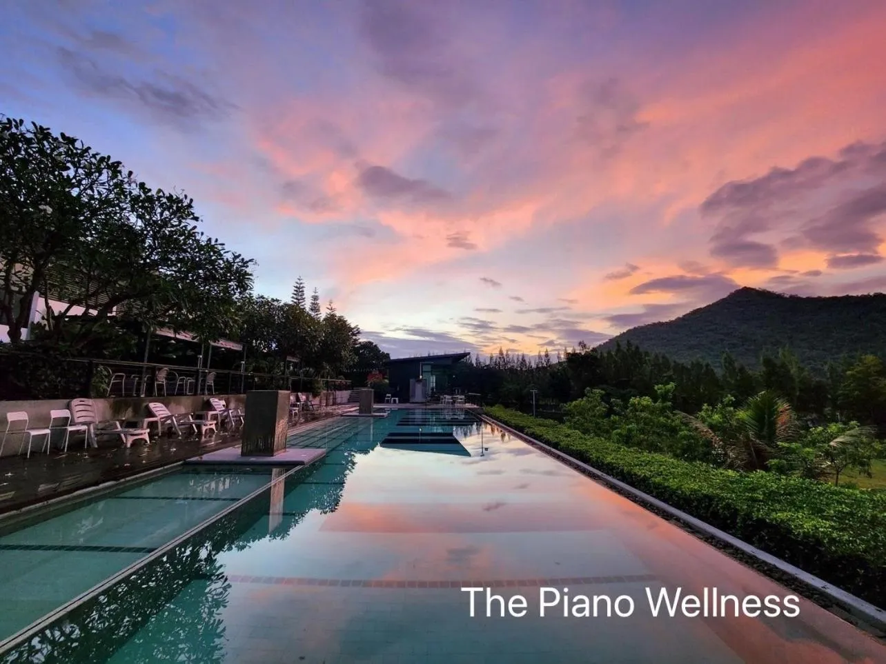 Swimming pool in The Piano Resort Khaoyai