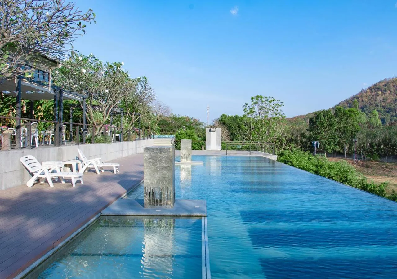 Swimming pool in The Piano Resort Khaoyai