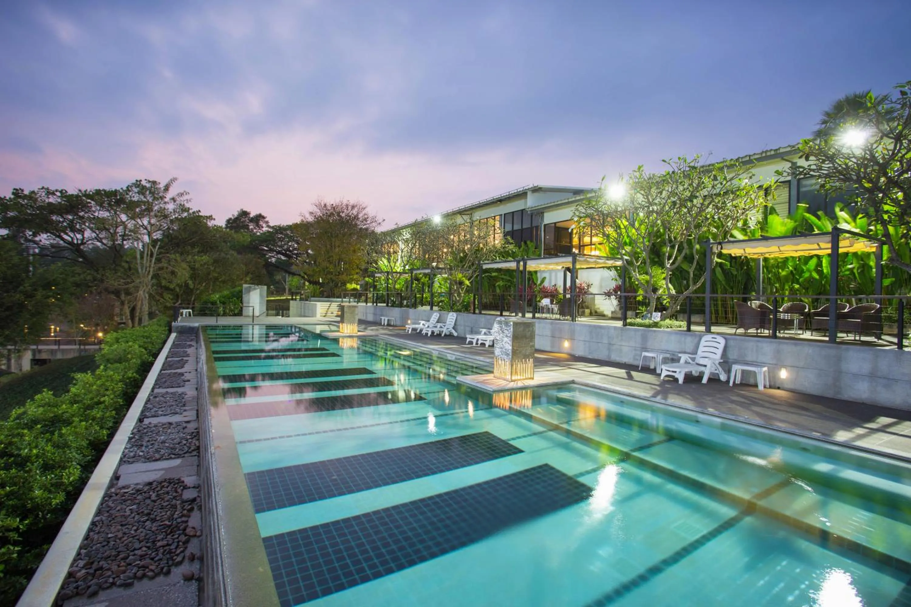 Swimming pool in The Piano Resort Khaoyai