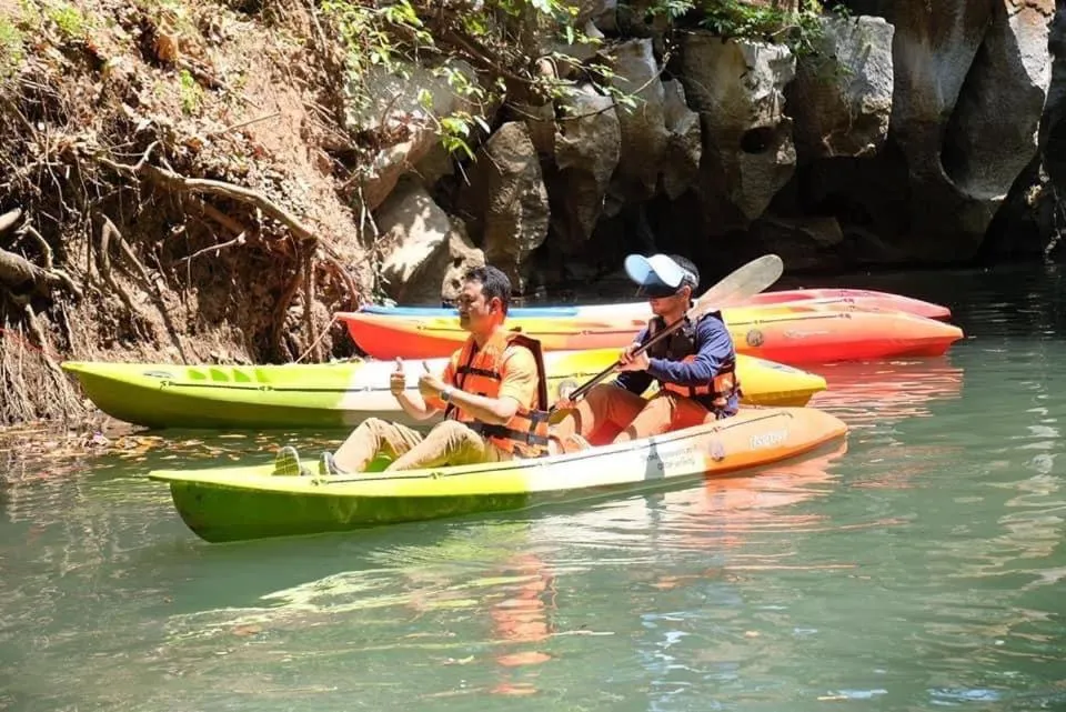 Canoeing in The Piano Resort Khaoyai
