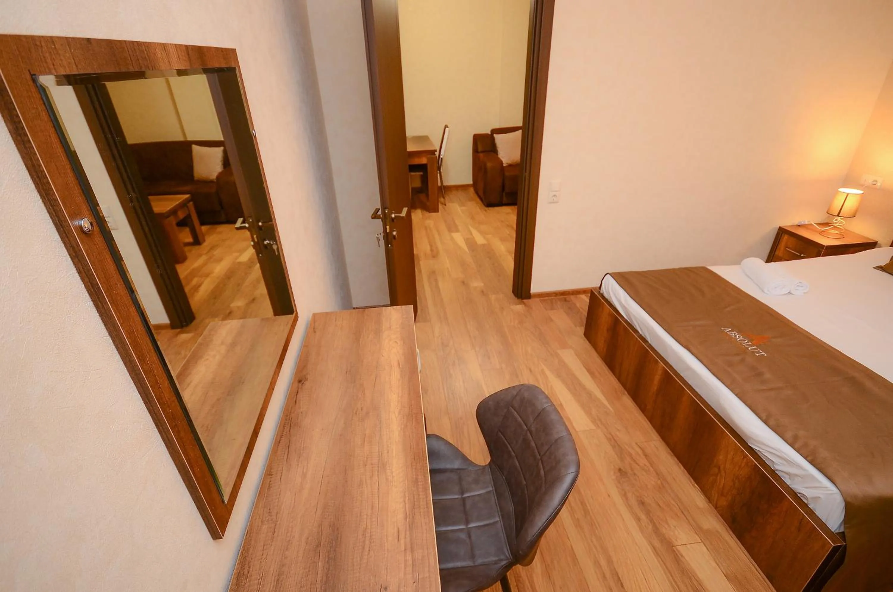 Bed in Hotel Absolut