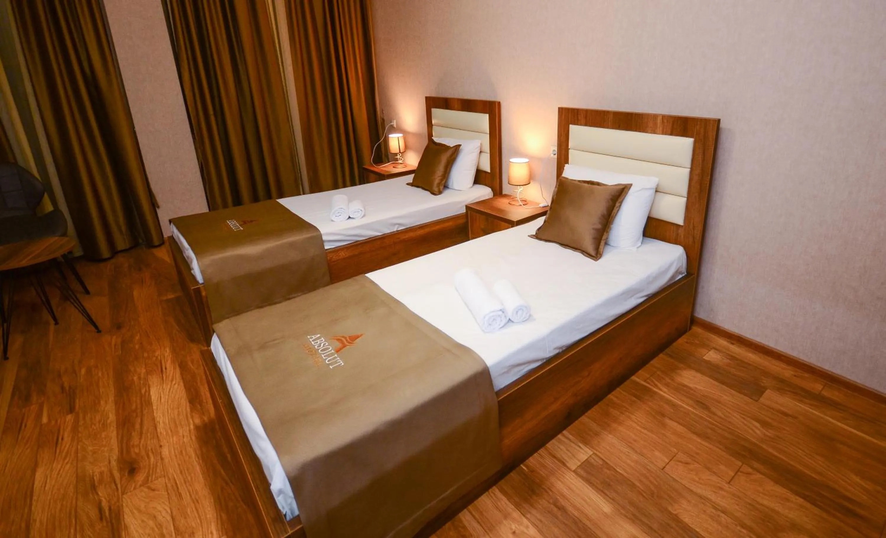 Bed in Hotel Absolut