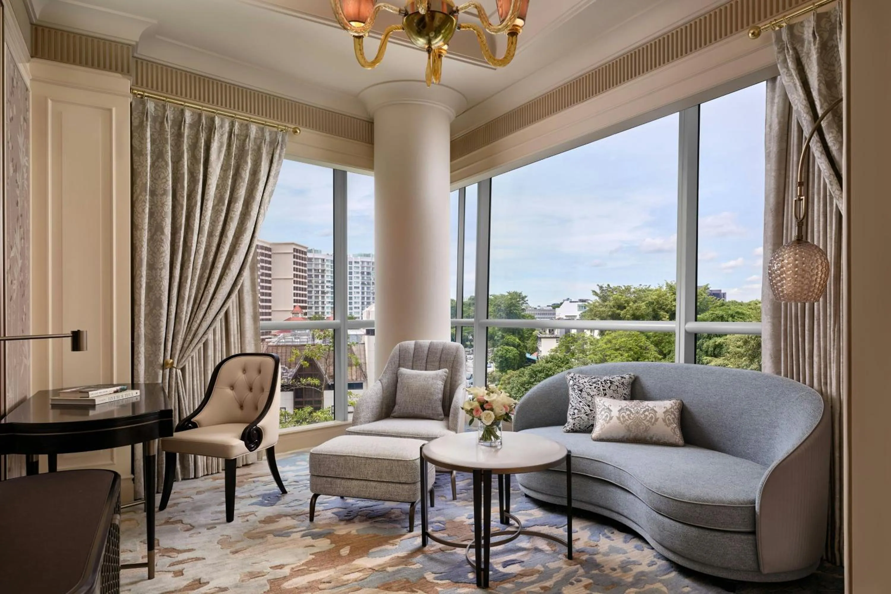 Living room in The St Regis Singapore, Newly Renovated