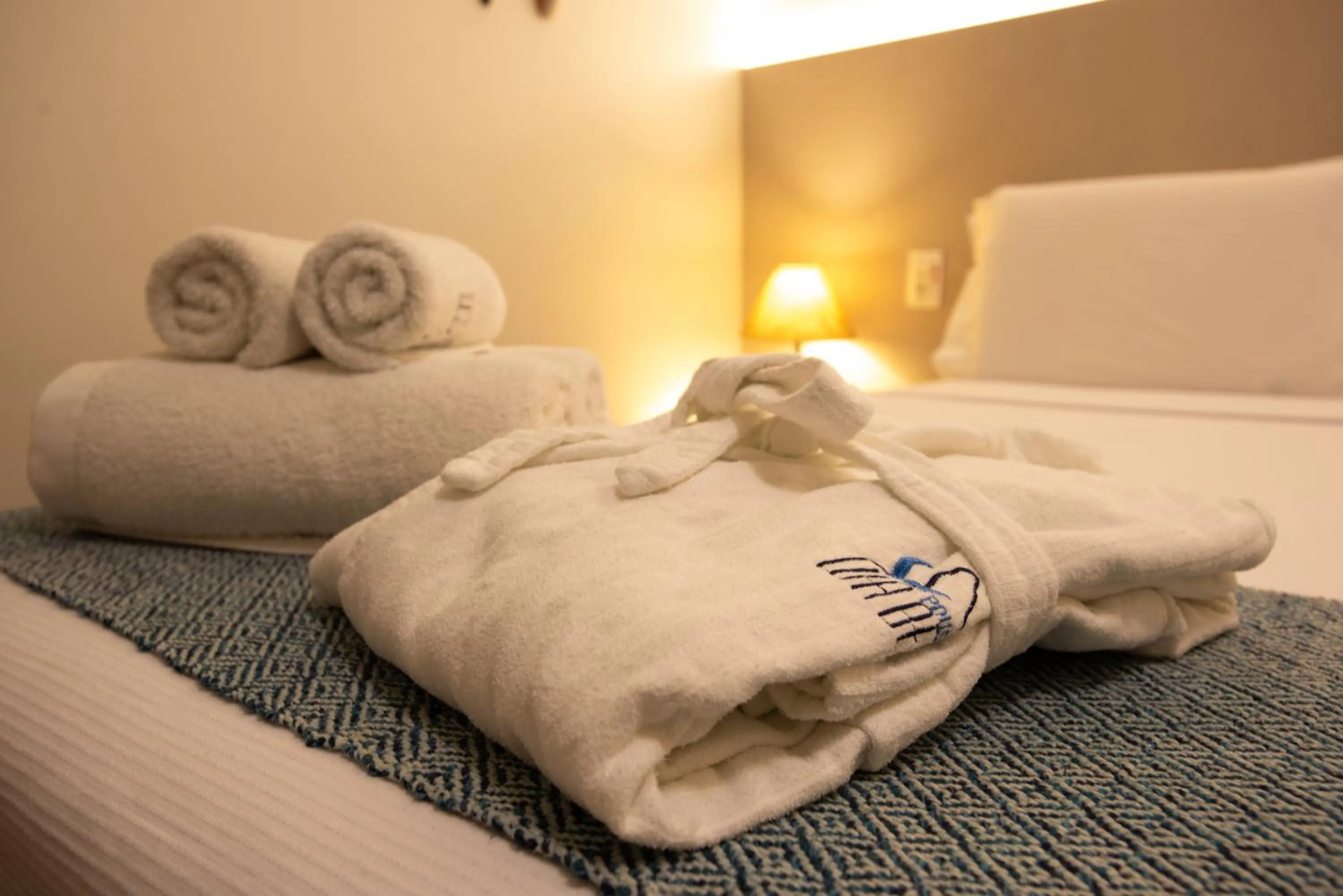 Bed in Pousada Lua Bela