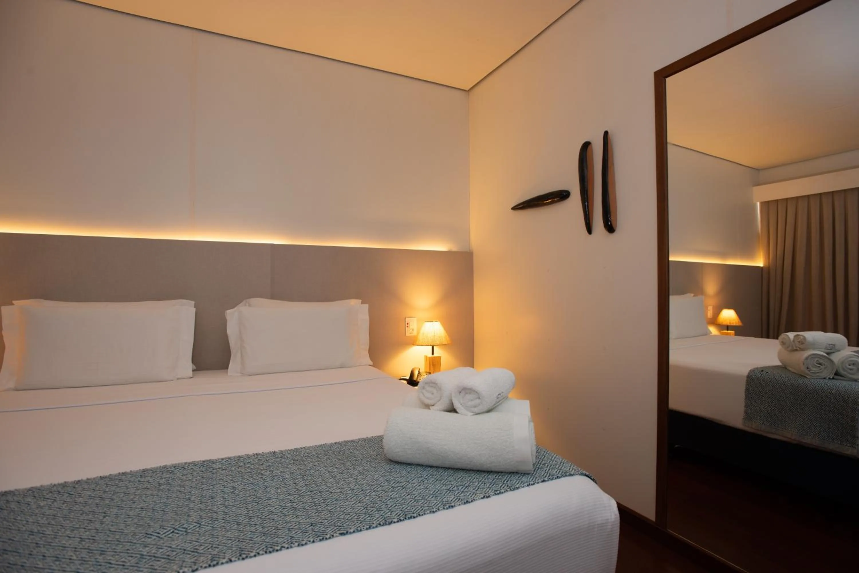 Bed in Pousada Lua Bela