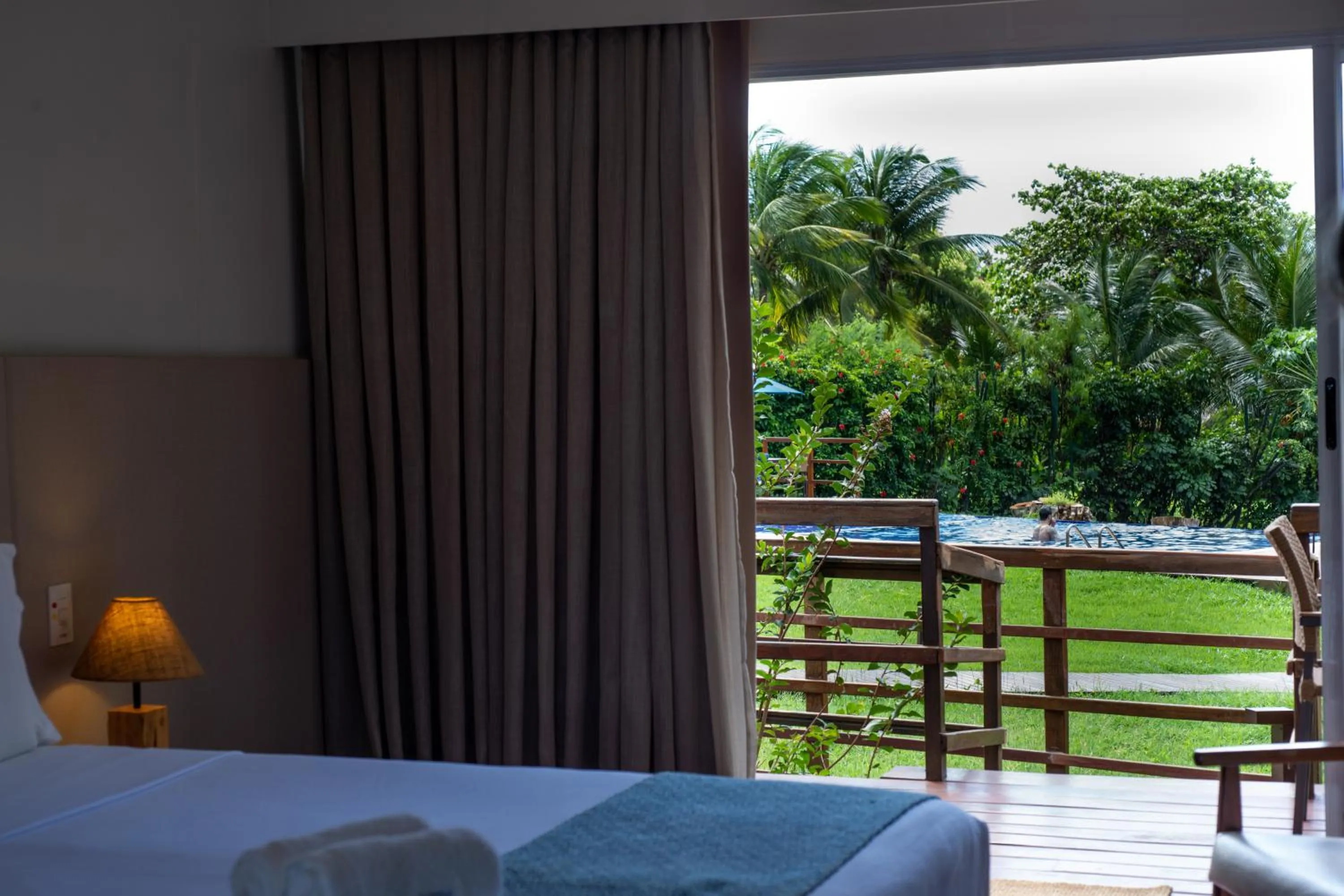 Bed in Pousada Lua Bela