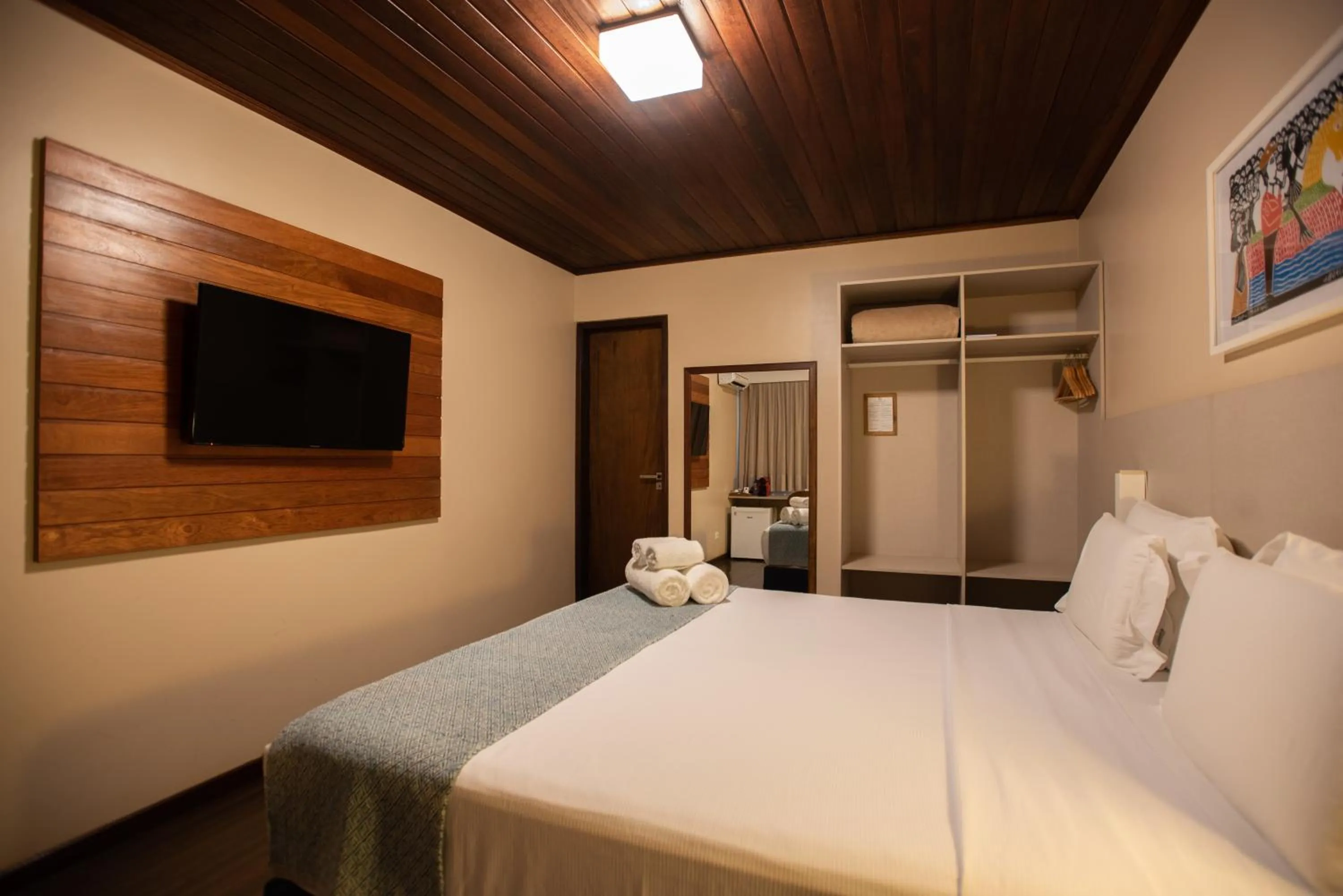 Bed in Pousada Lua Bela