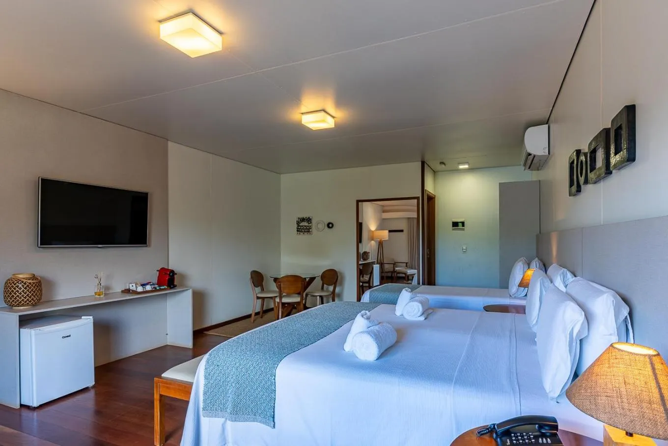 Bed in Pousada Lua Bela