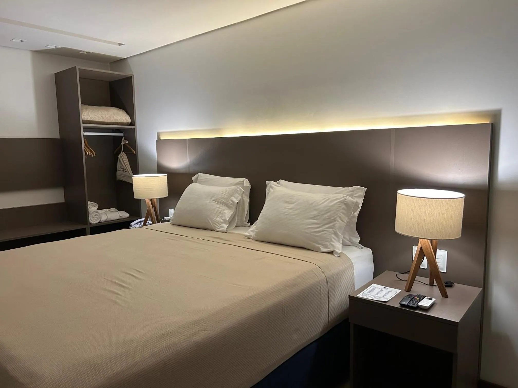 Bed in Pousada Lua Bela