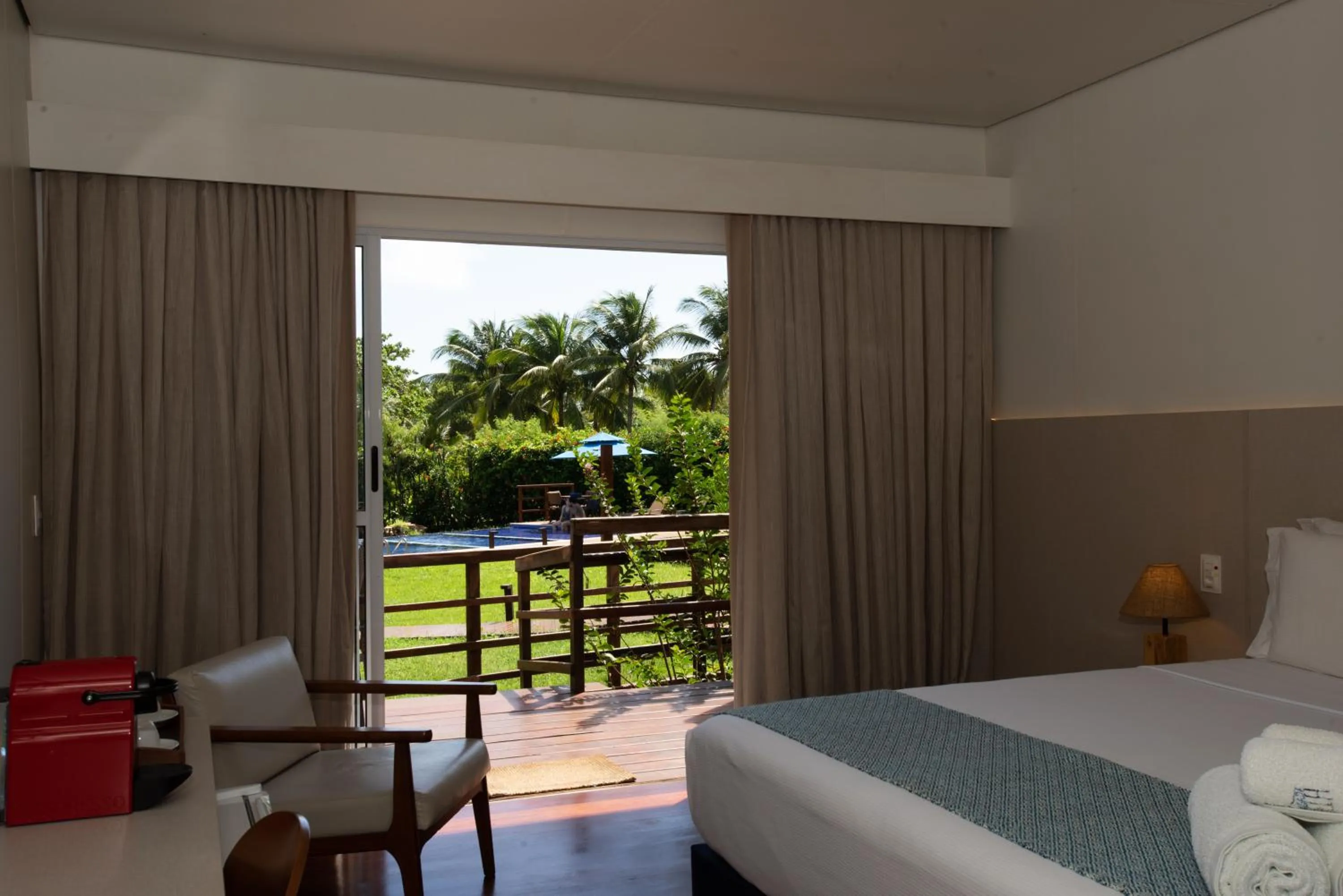 Bed in Pousada Lua Bela