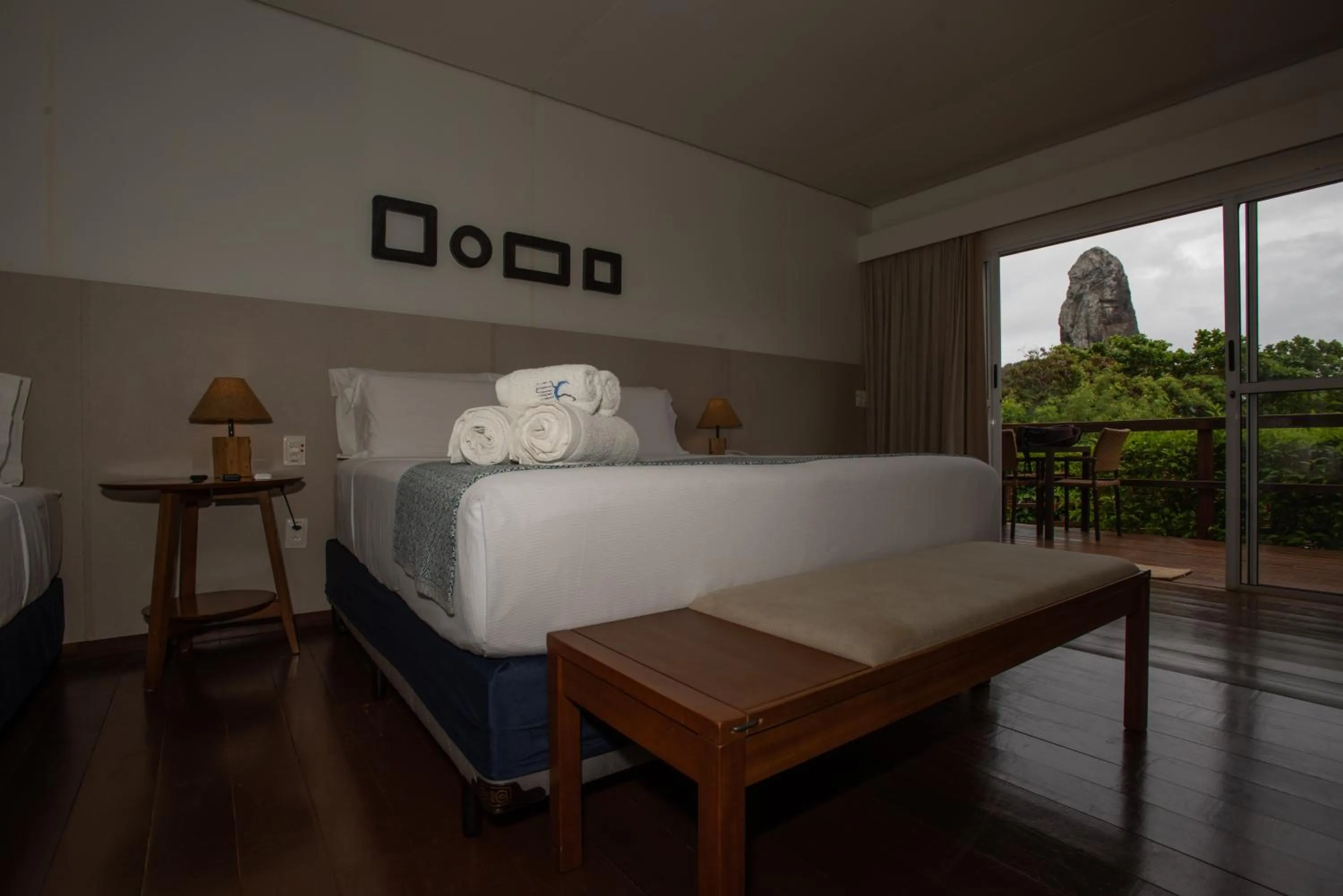 Bed in Pousada Lua Bela