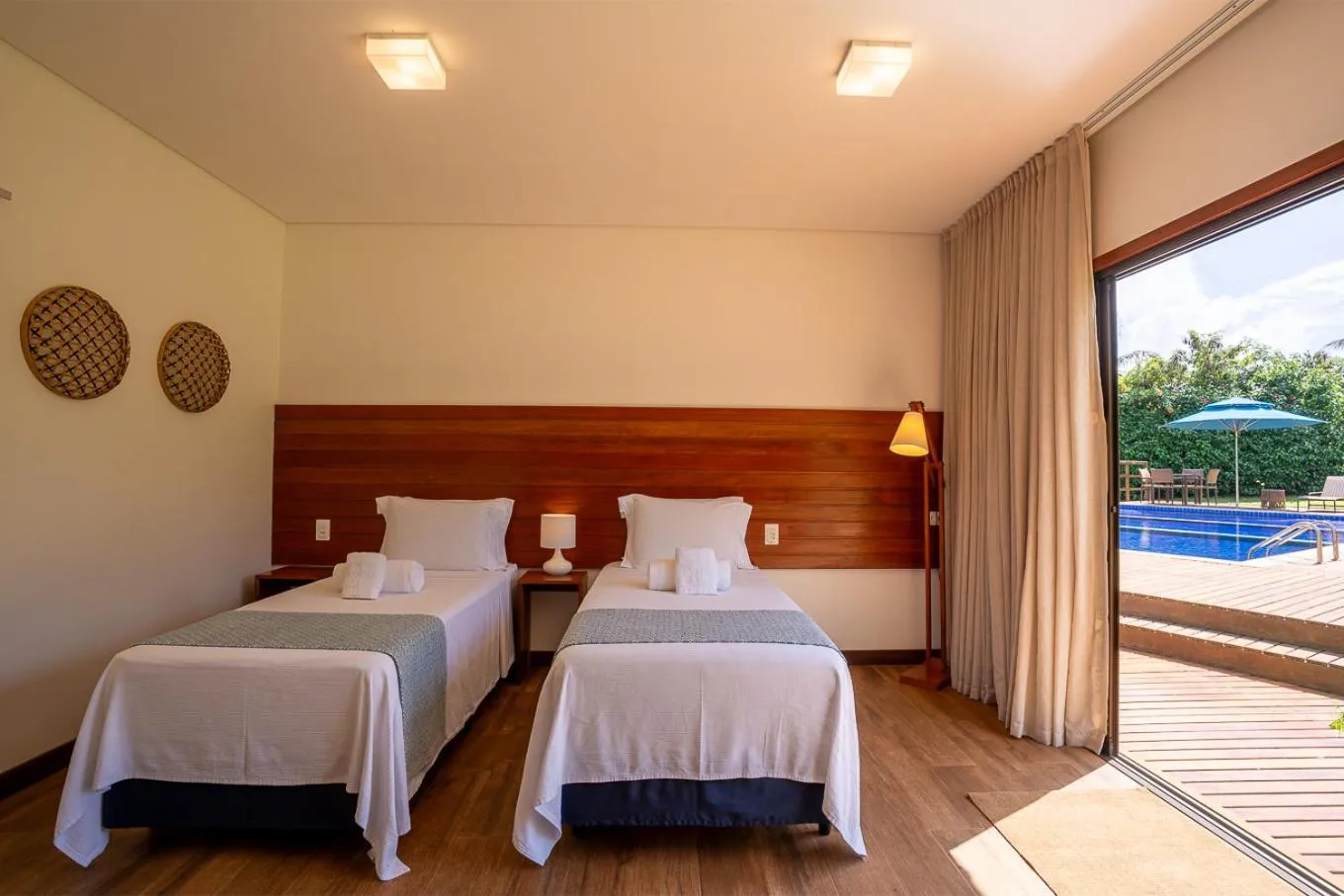 Bed in Pousada Lua Bela