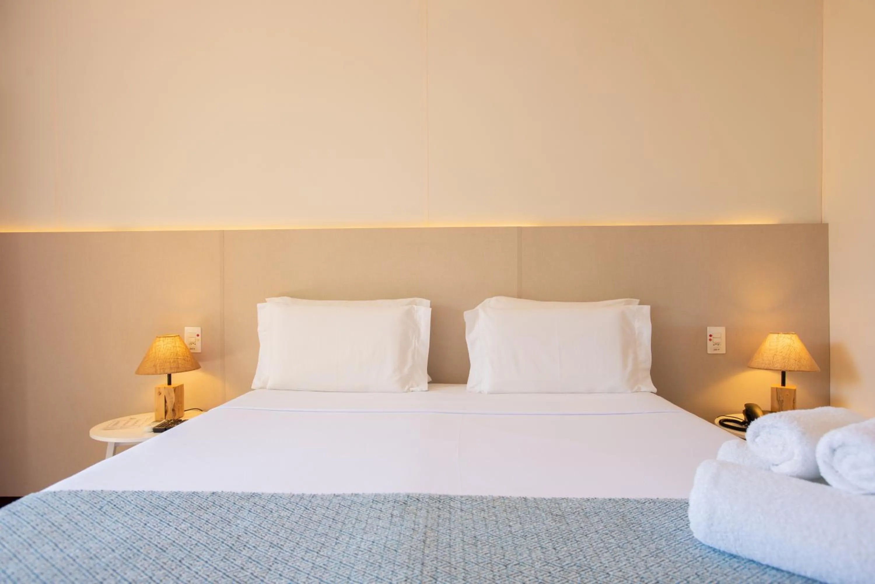 Bed in Pousada Lua Bela