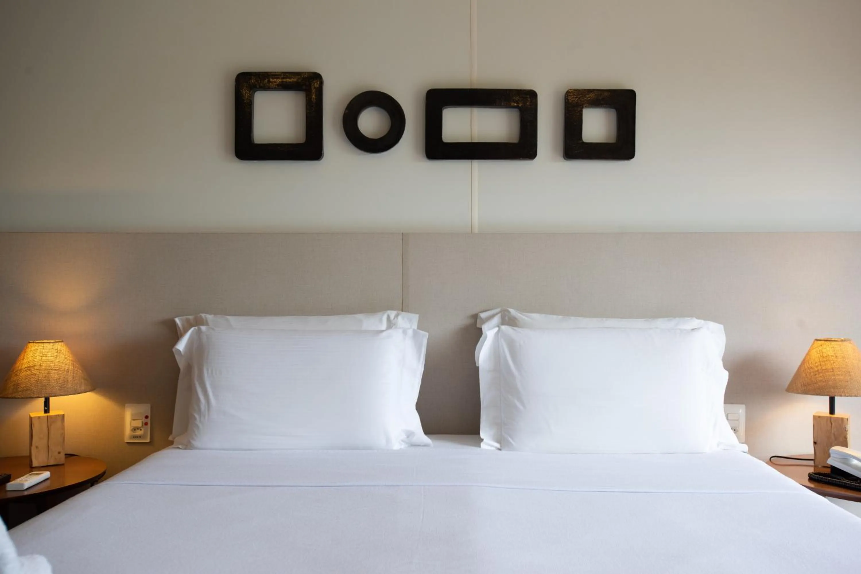 Bed in Pousada Lua Bela