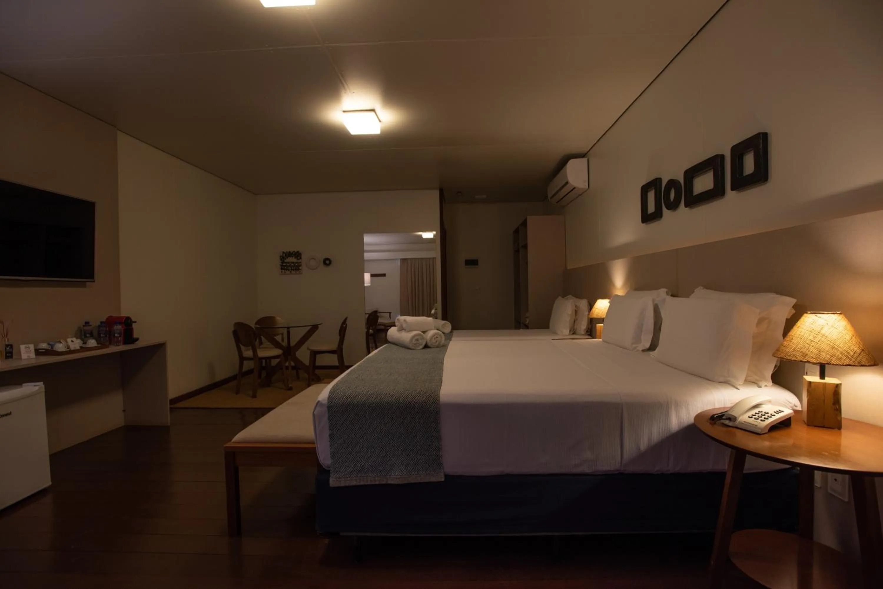 Bed in Pousada Lua Bela