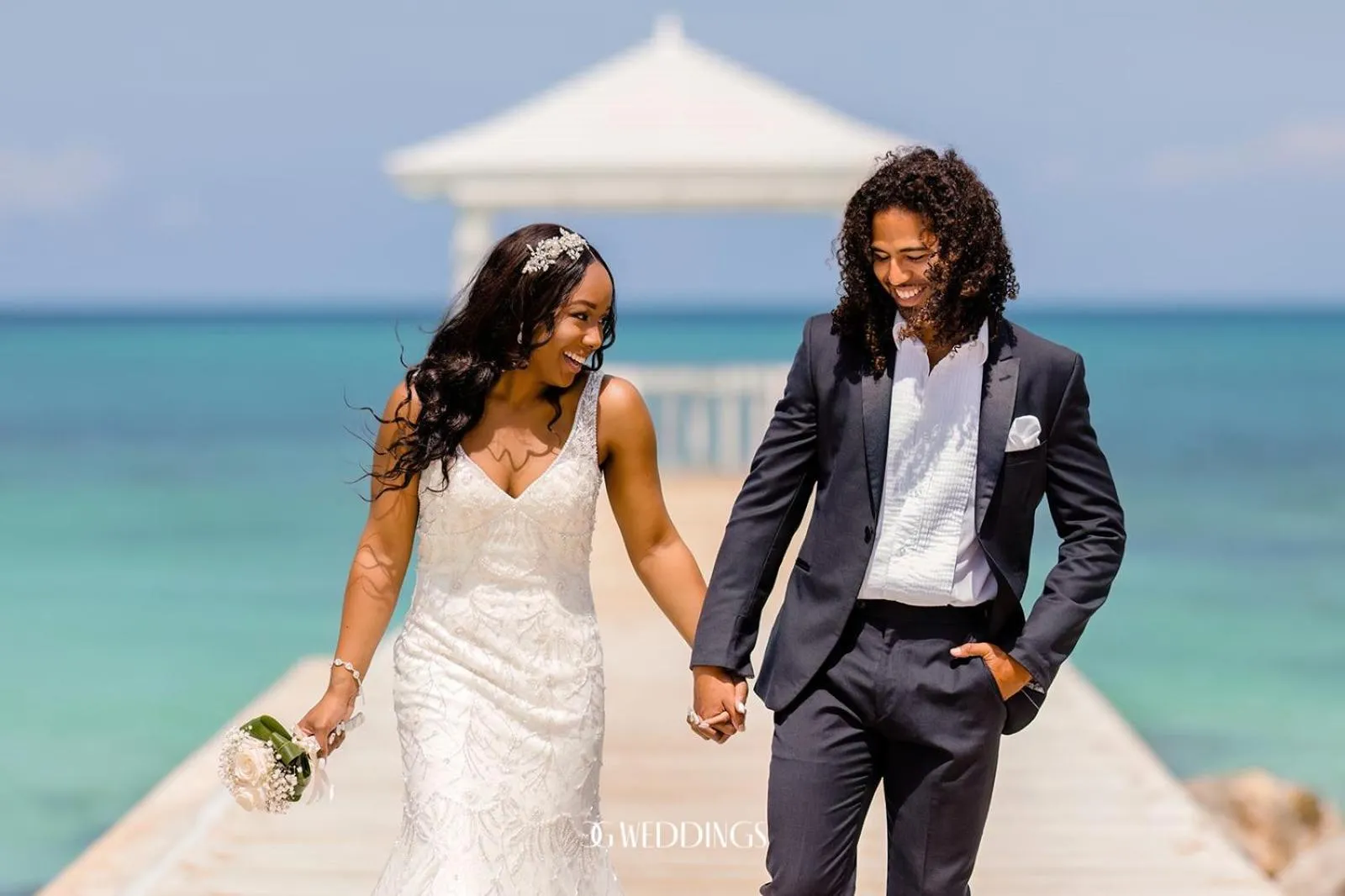 wedding in Sandyport Beach Resort