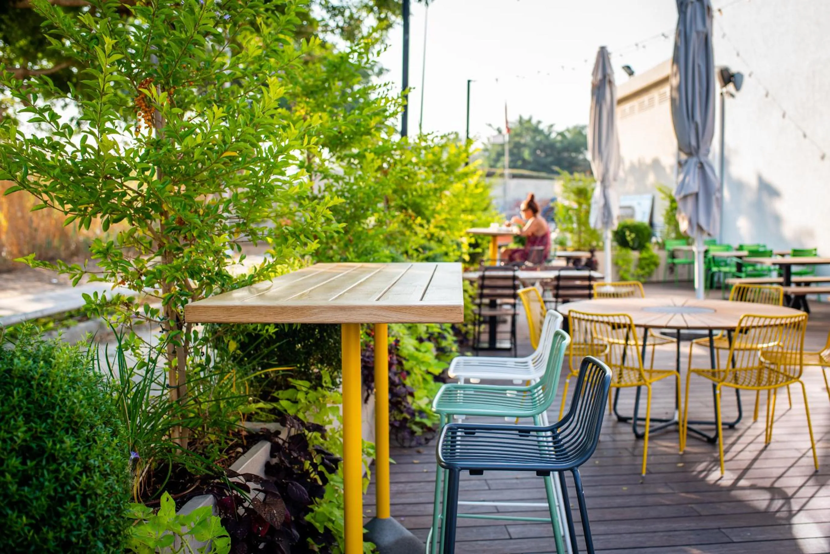 Patio in The Spot Hostel