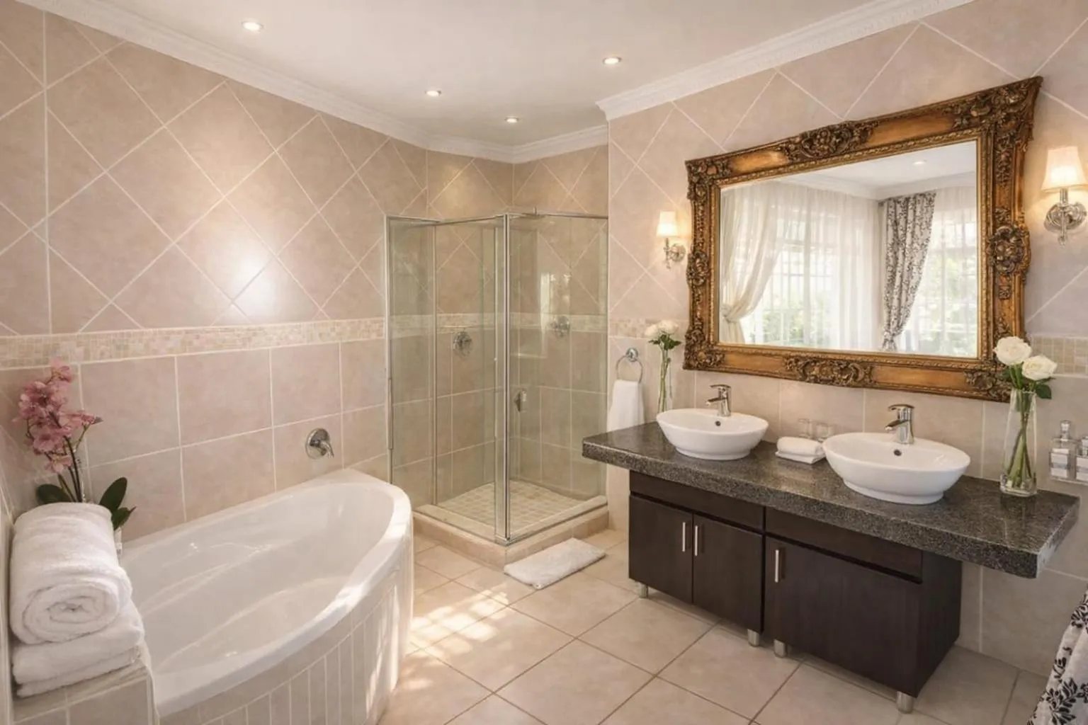 Shower in La Barune Guest House