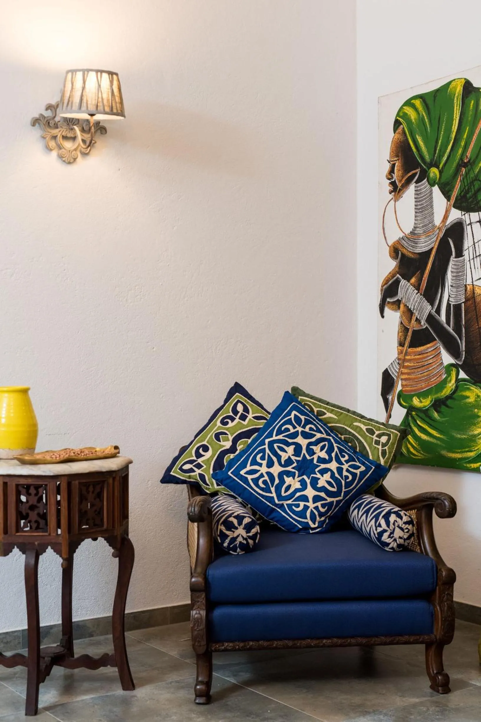 Decorative detail in Tikitam Palms Boutique Hotel