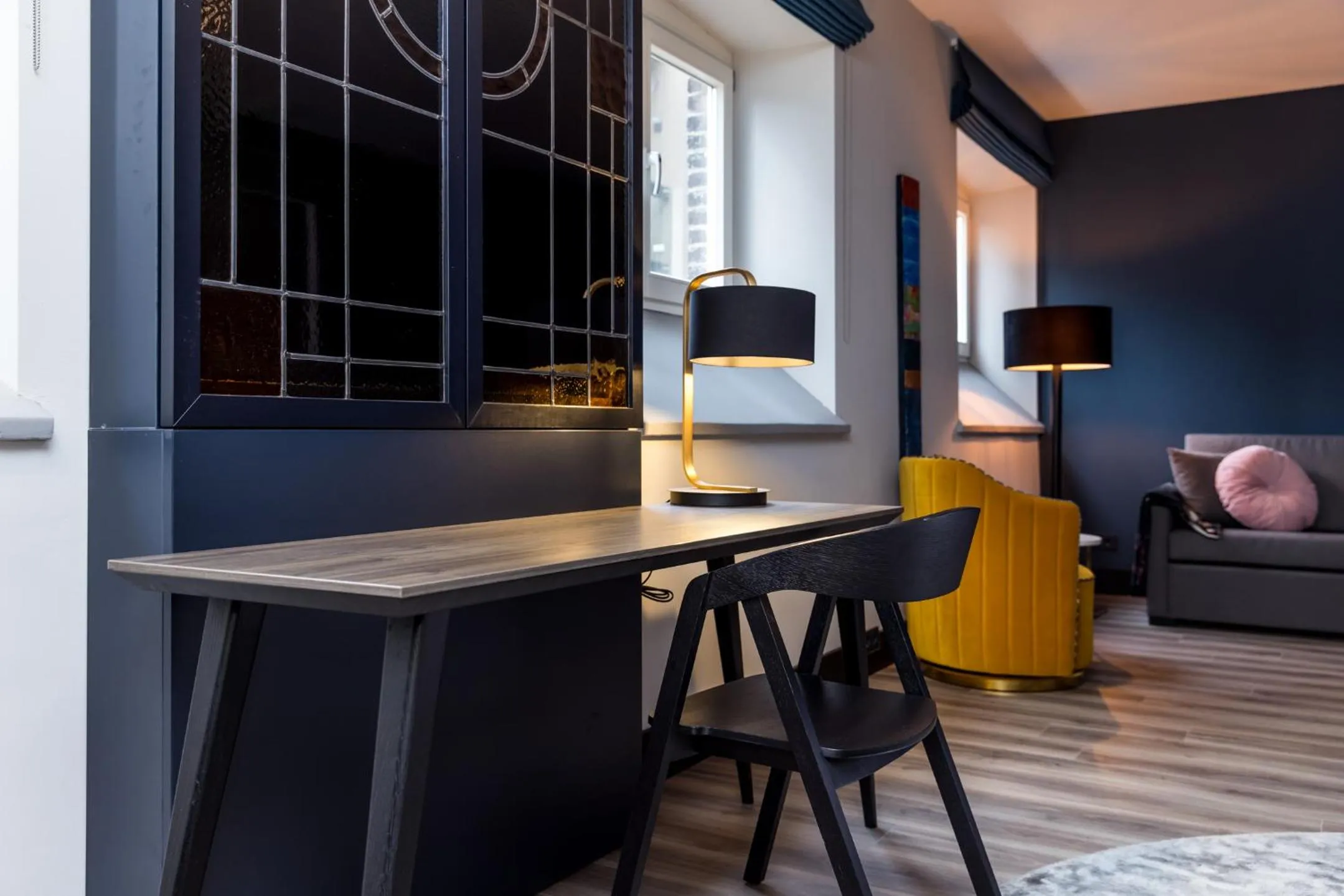 Seating area in MERICI Hotel Sittard