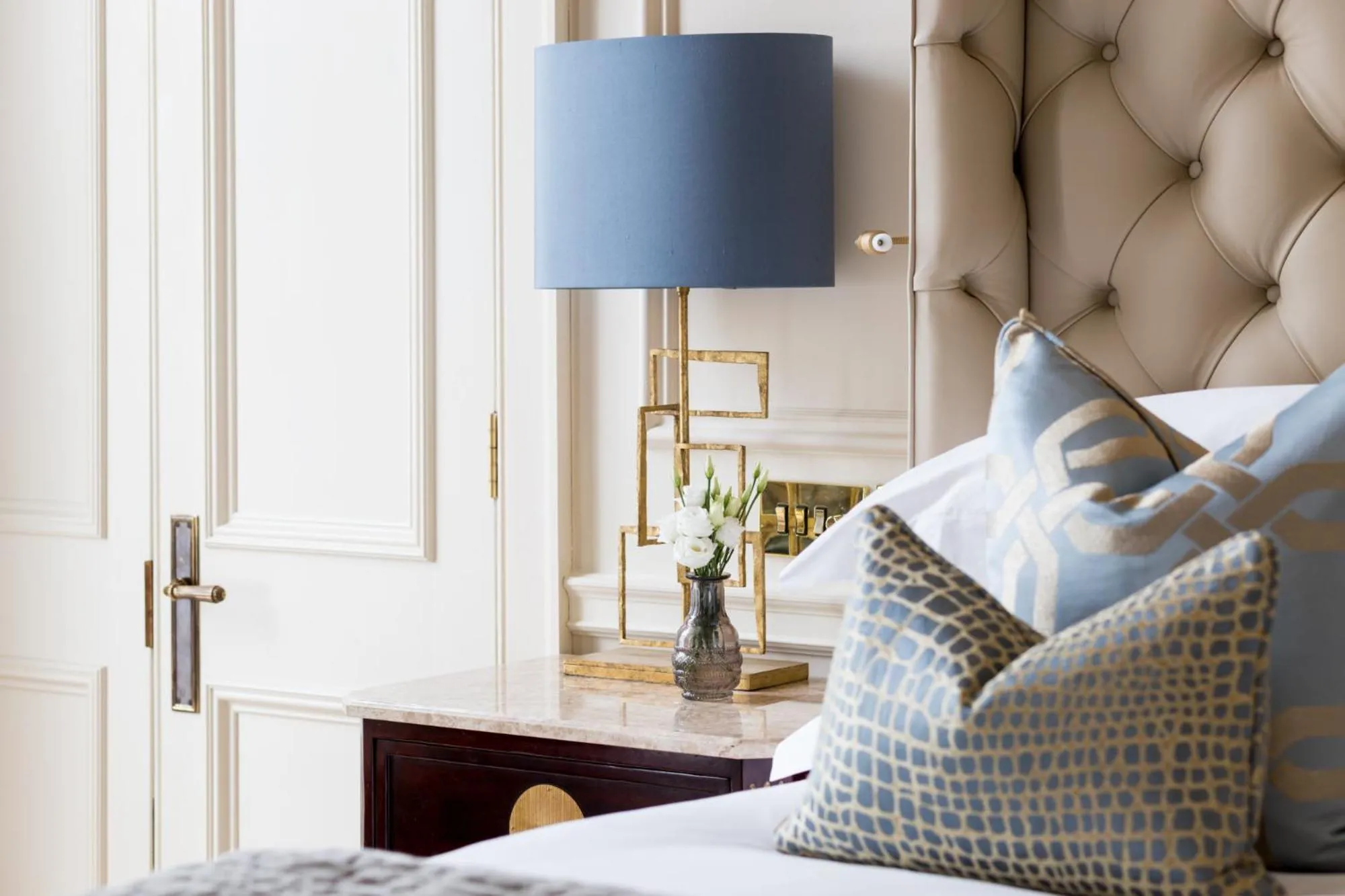 Decorative detail, Bed in The Kensington Hotel