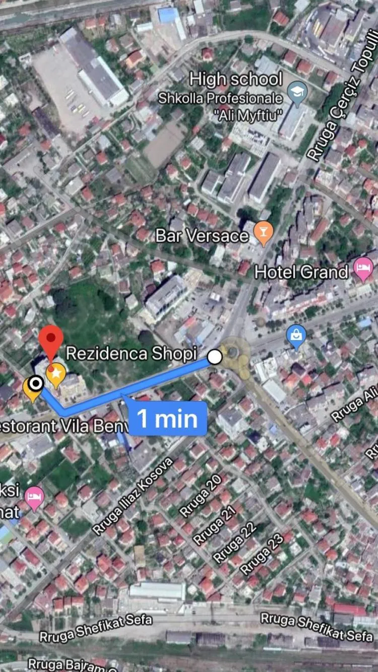 Bird's eye view in Rezidenca SHOPI Apartments