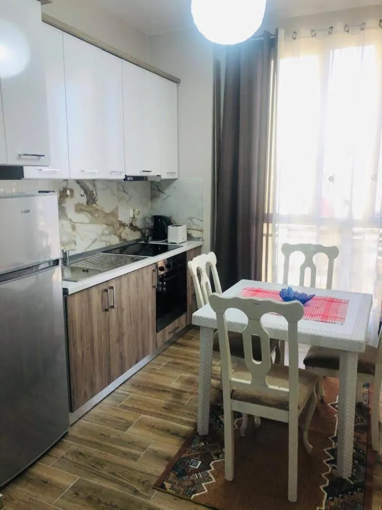 Kitchen or kitchenette in Rezidenca SHOPI Apartments