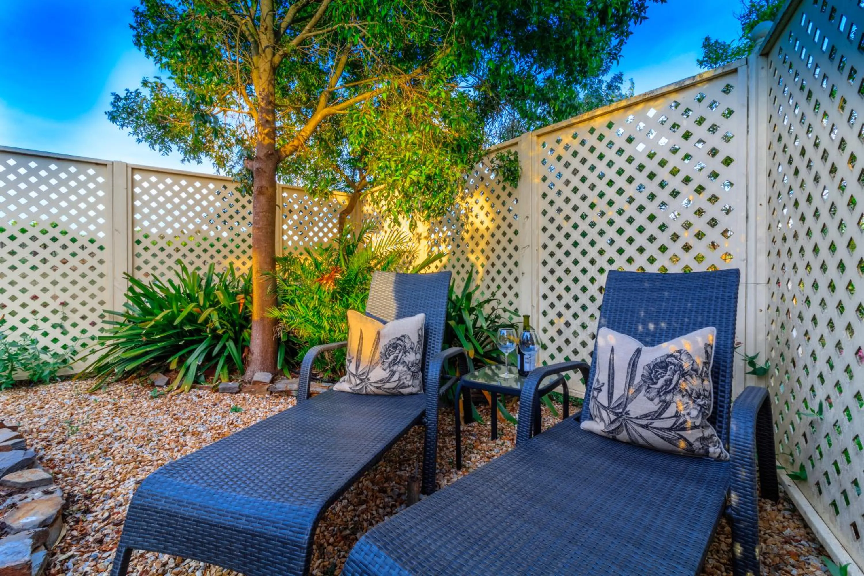 Garden in Stonewell Cottages and Vineyards
