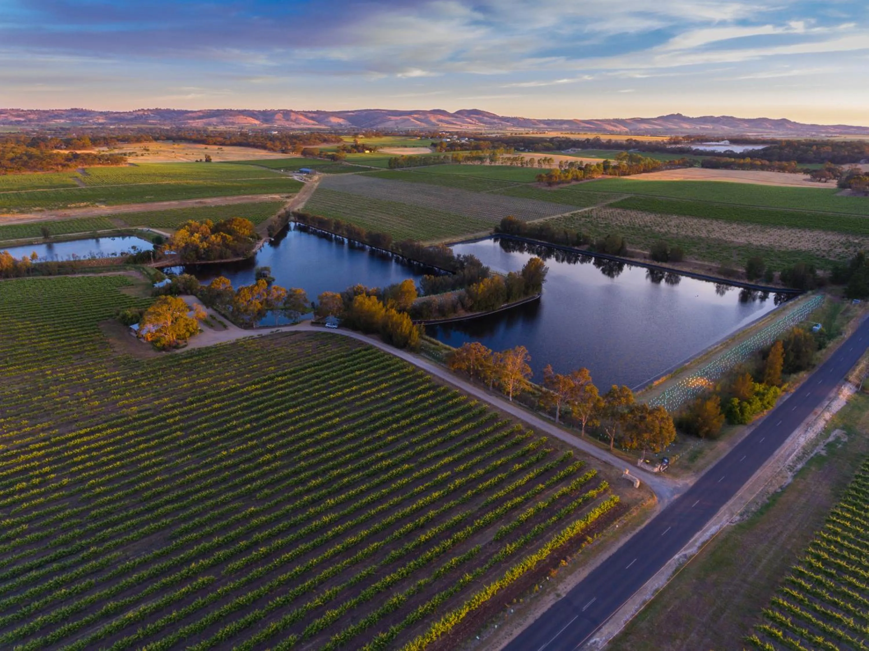 Bird's eye view in Stonewell Cottages and Vineyards