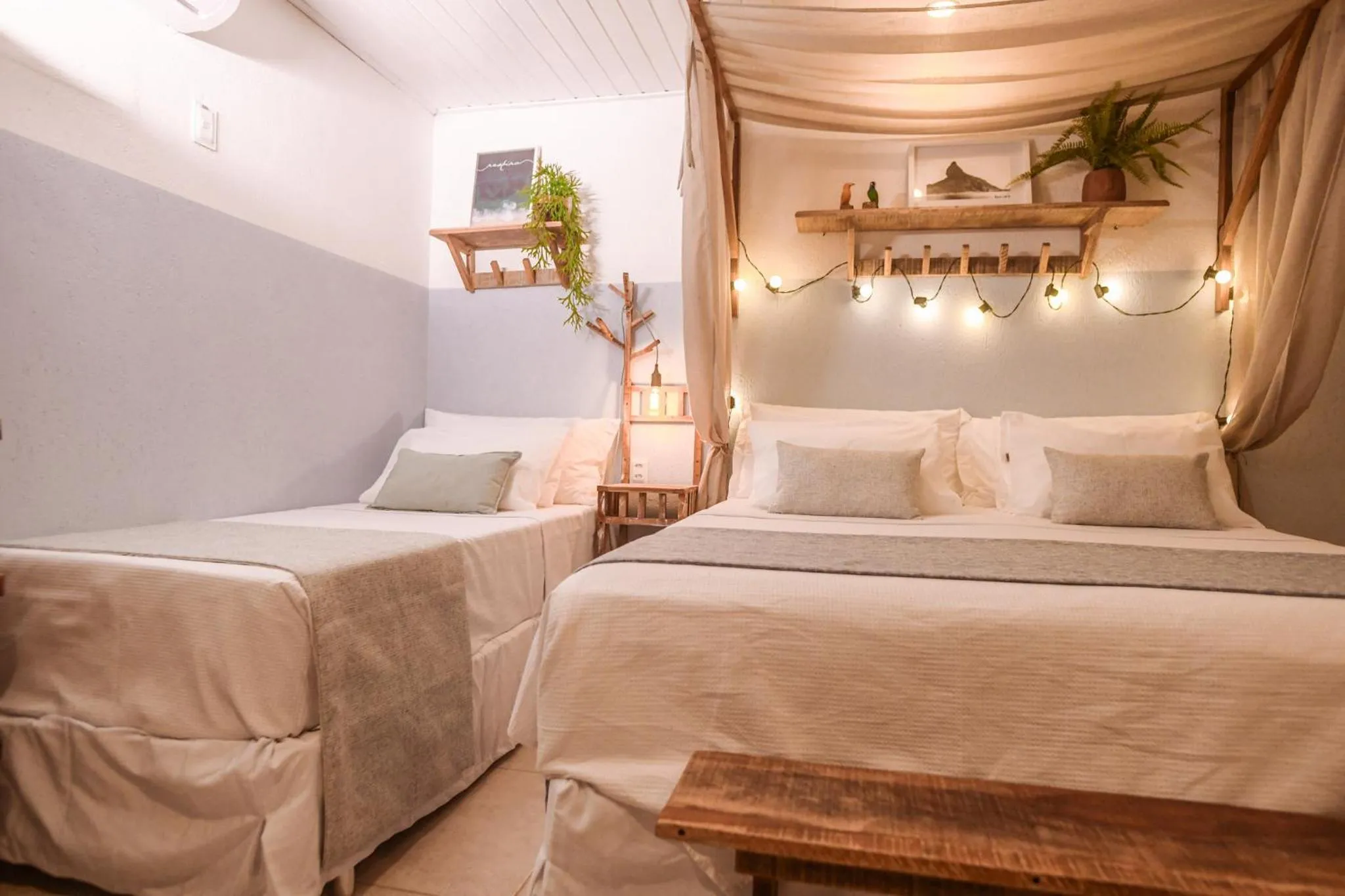 Decorative detail, Bed in Ecocharme Pousada do Marcilio