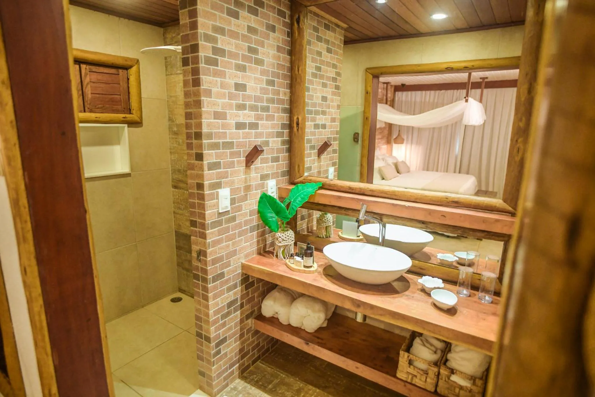 Bathroom in Ecocharme Pousada do Marcilio