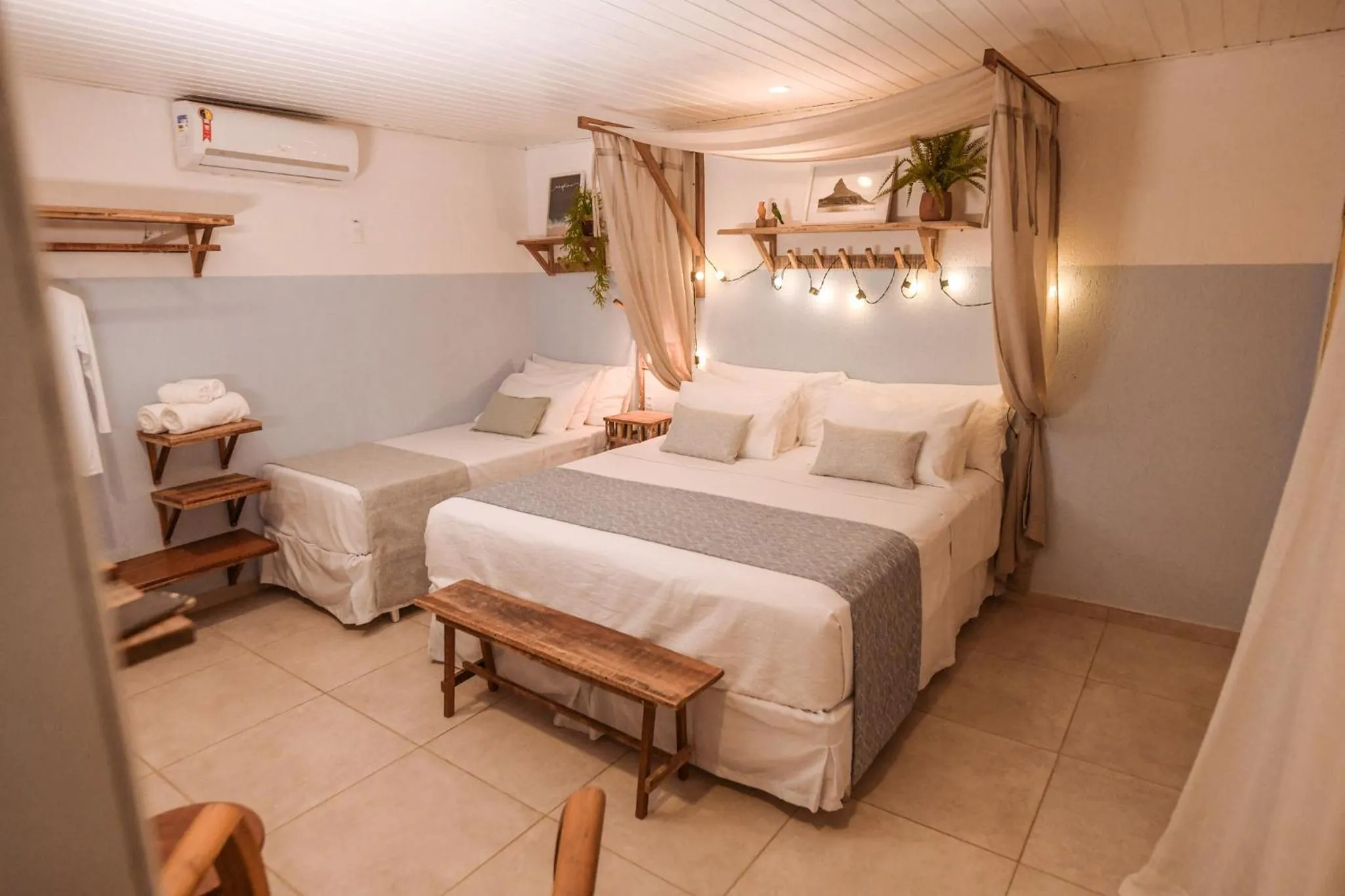 View (from property/room), Bed in Ecocharme Pousada do Marcilio