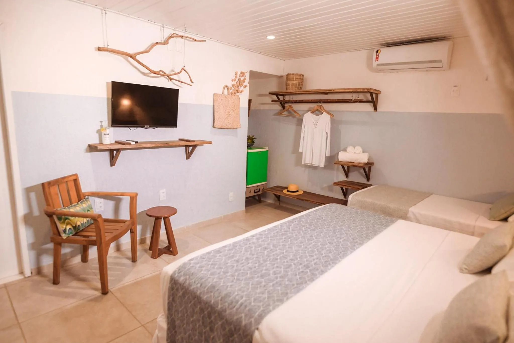 TV and multimedia, Bed in Ecocharme Pousada do Marcilio