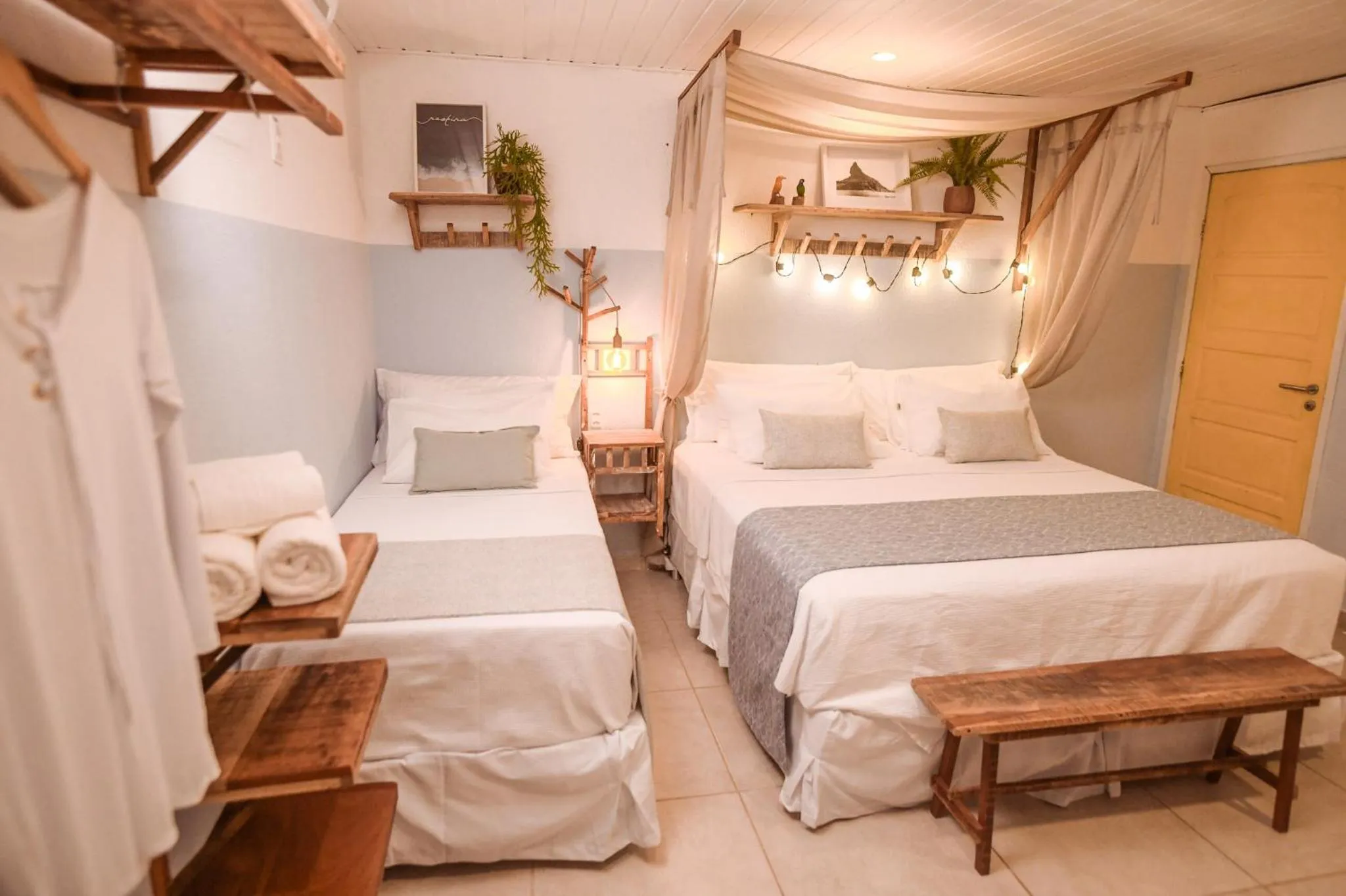 View (from property/room), Bed in Ecocharme Pousada do Marcilio