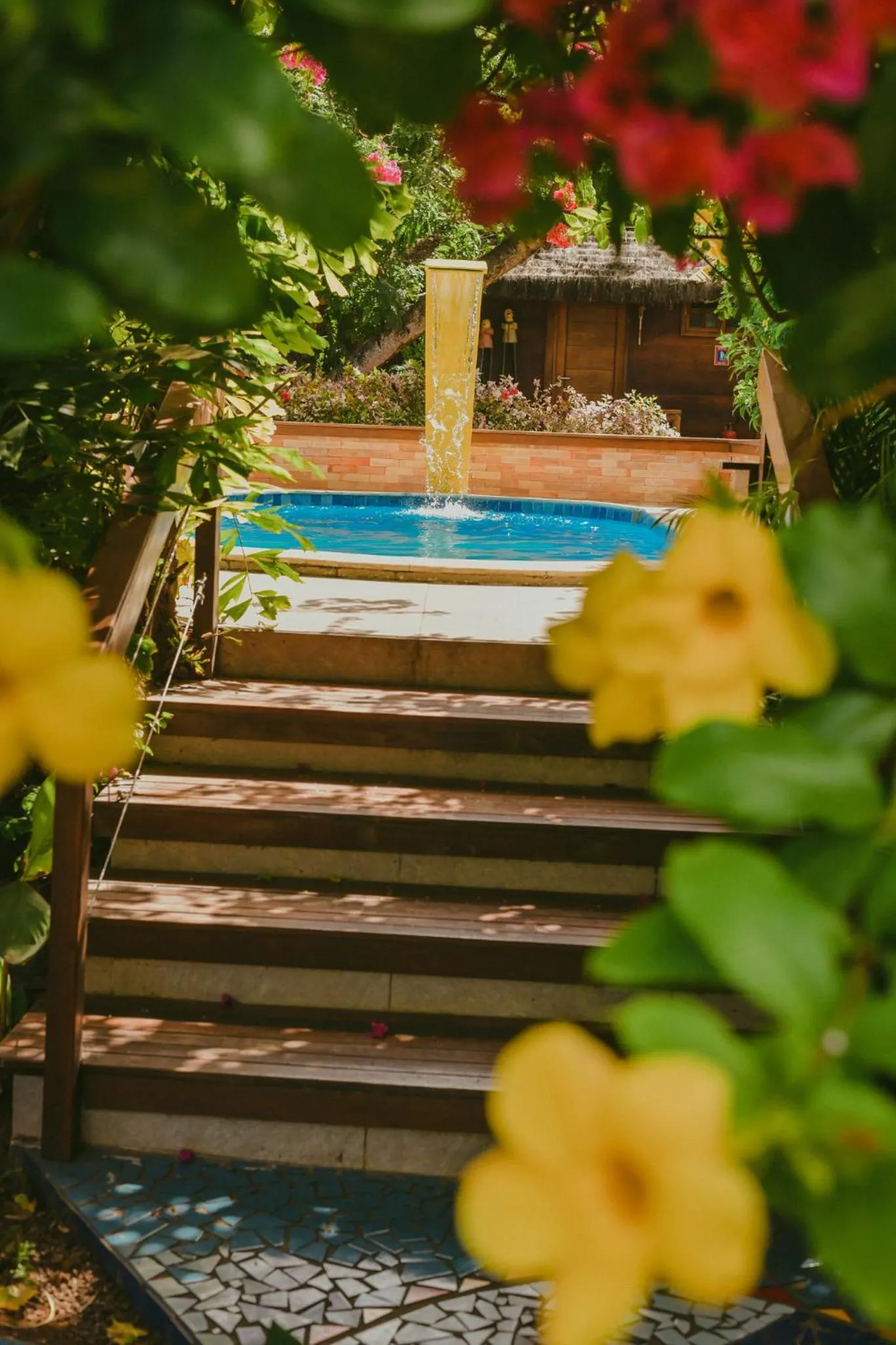 Pool view in Ecocharme Pousada do Marcilio