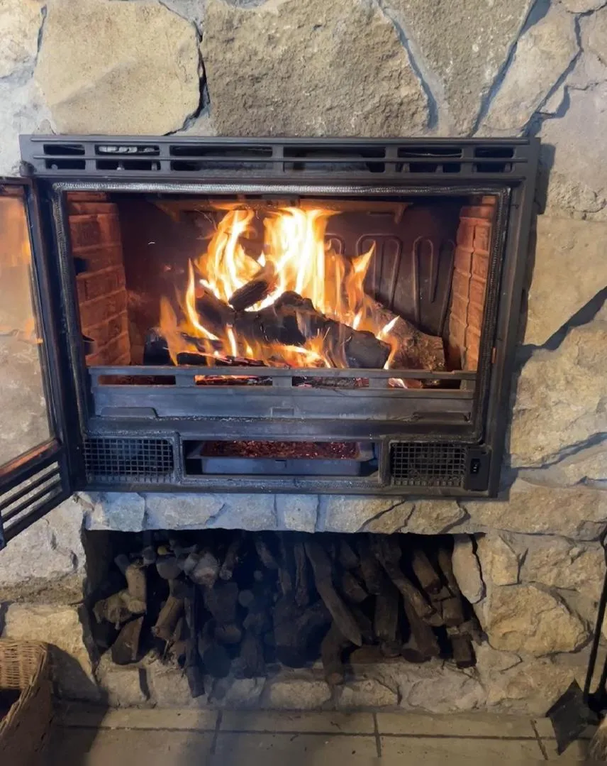 fireplace in Casa Rural Ecuestre