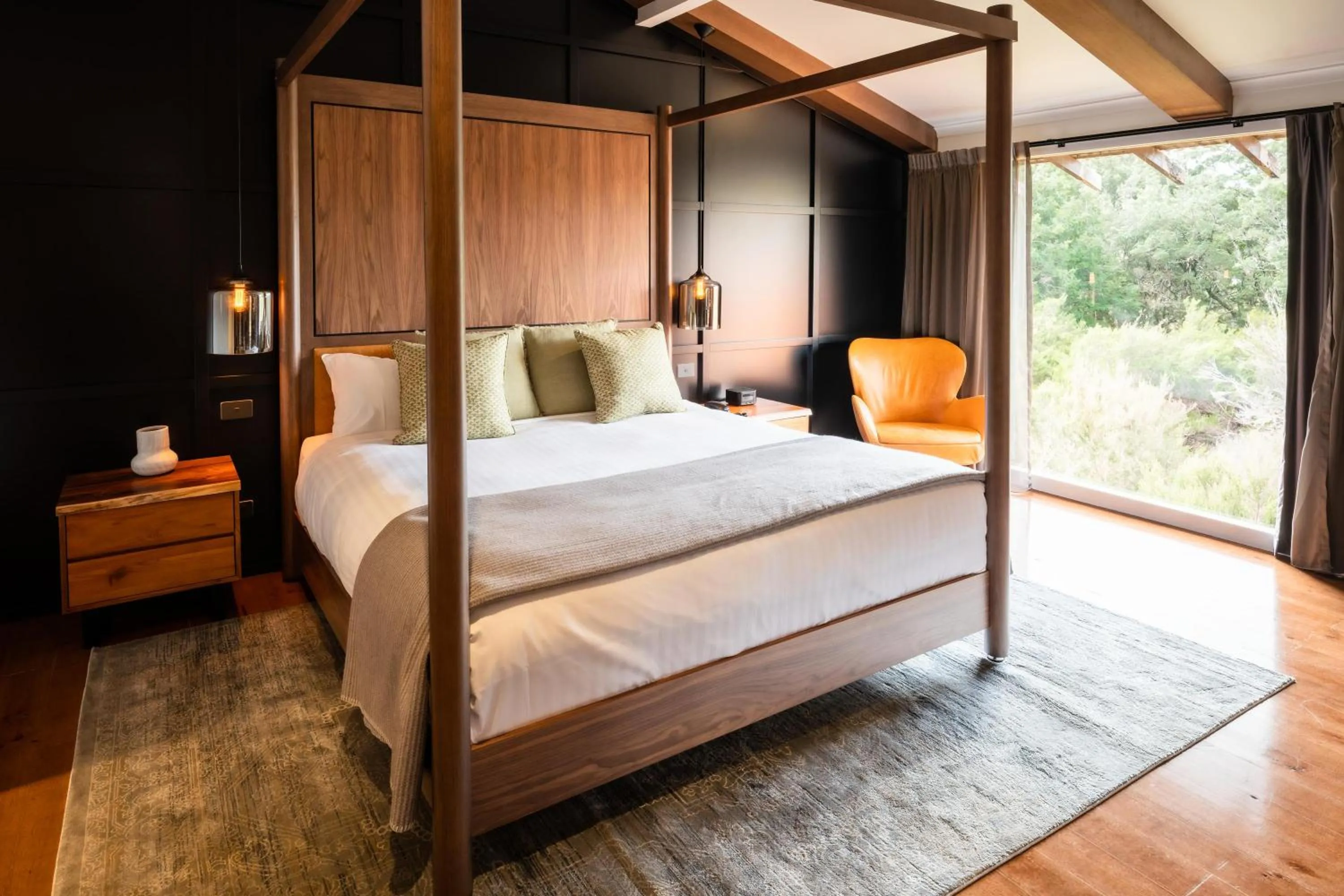 Bed in Peppers Cradle Mountain Lodge