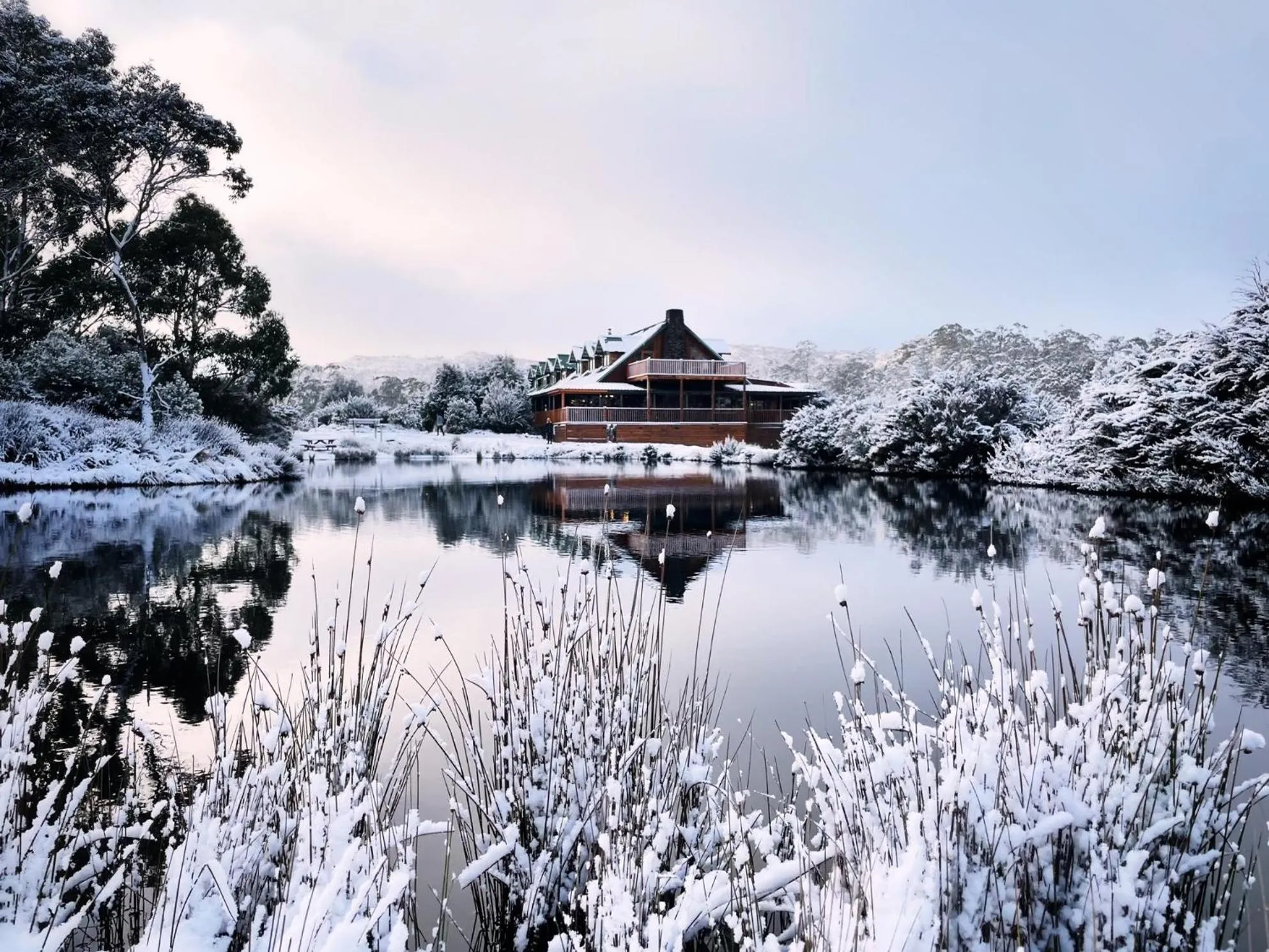 Facade/entrance in Peppers Cradle Mountain Lodge