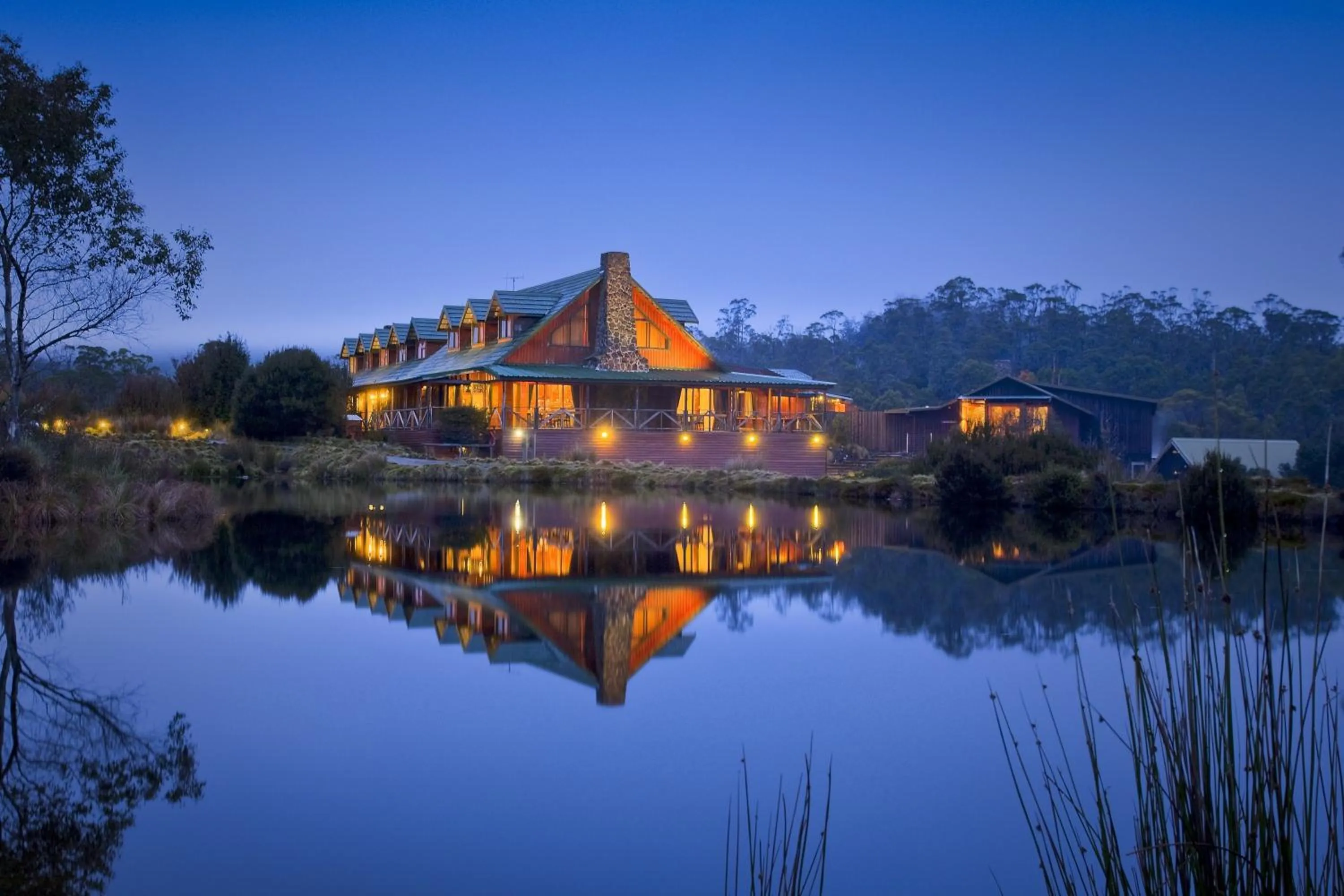 Facade/entrance in Peppers Cradle Mountain Lodge