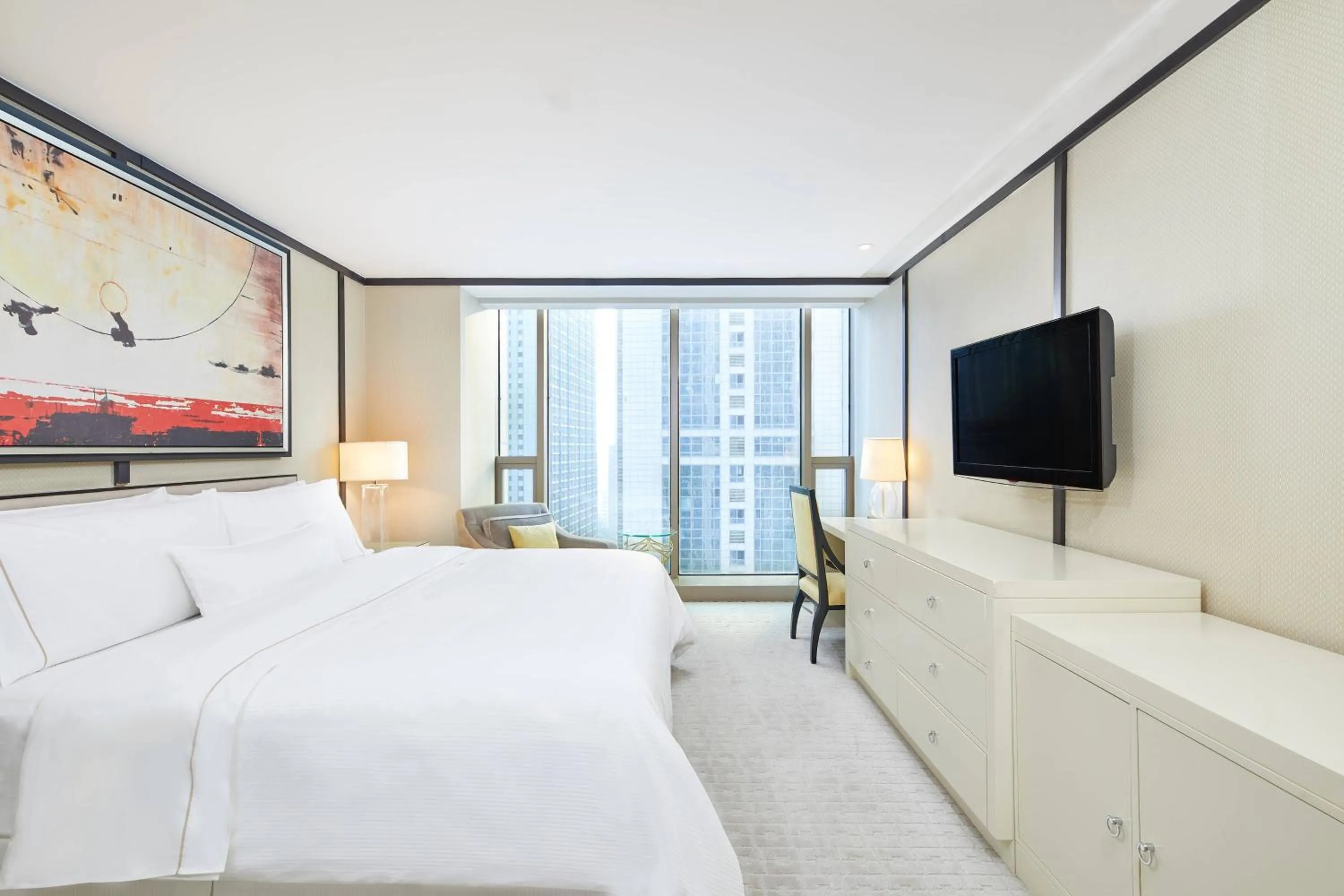 Living room, Bed in The Westin Tianjin