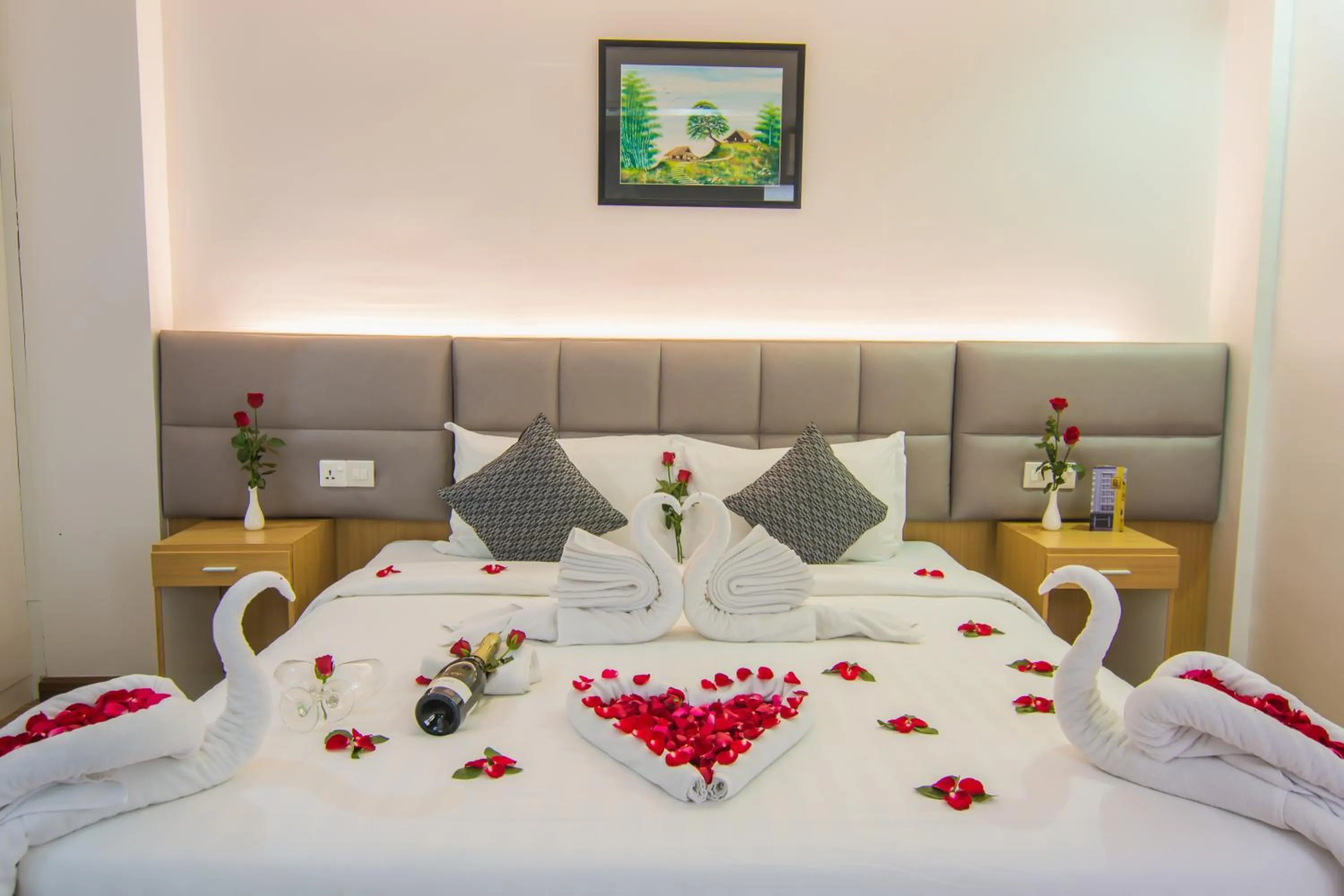 Bed in Botahtaung Hotel